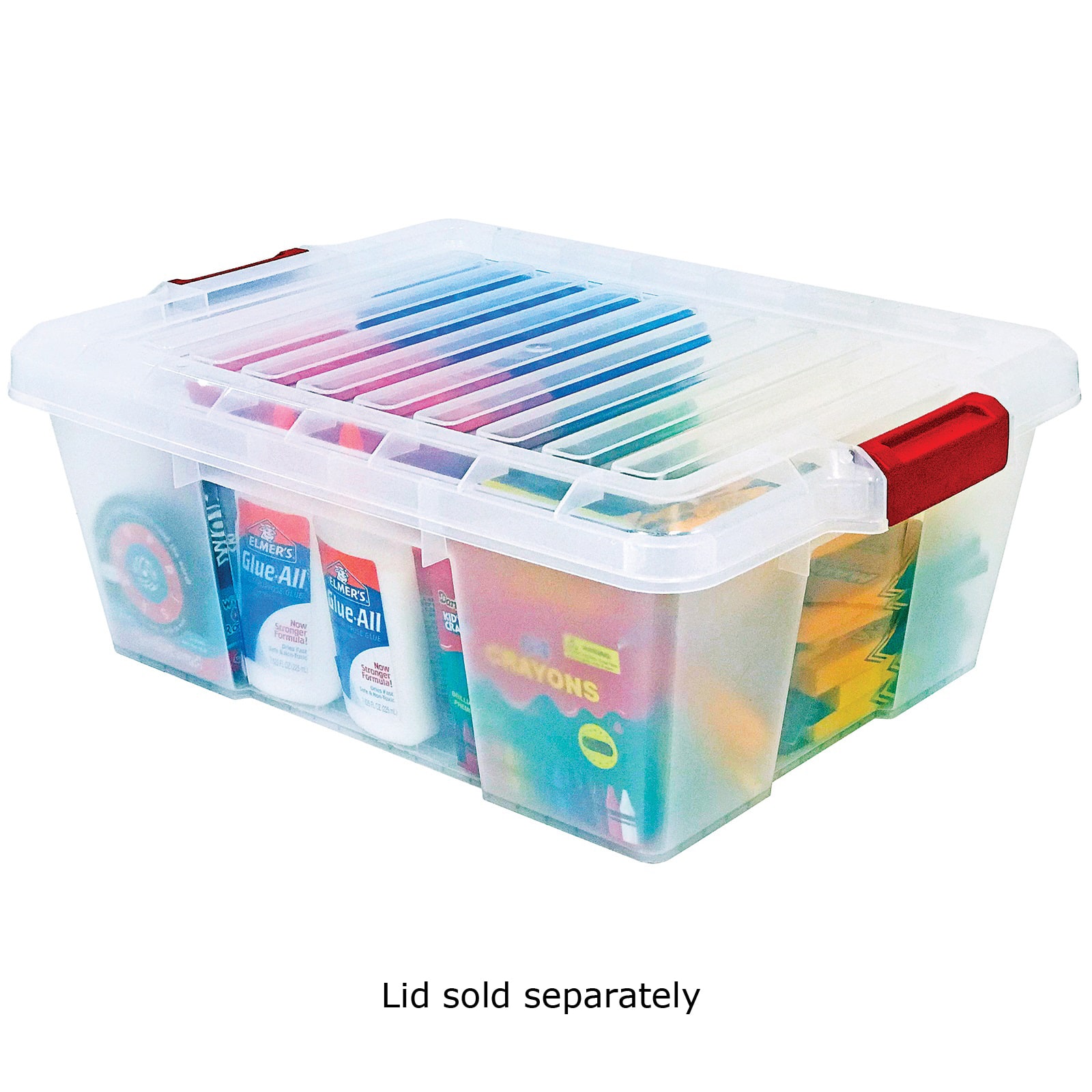 Quantum Storage Systems® 21" x 15.875" x 7.75" Clear Latch Container