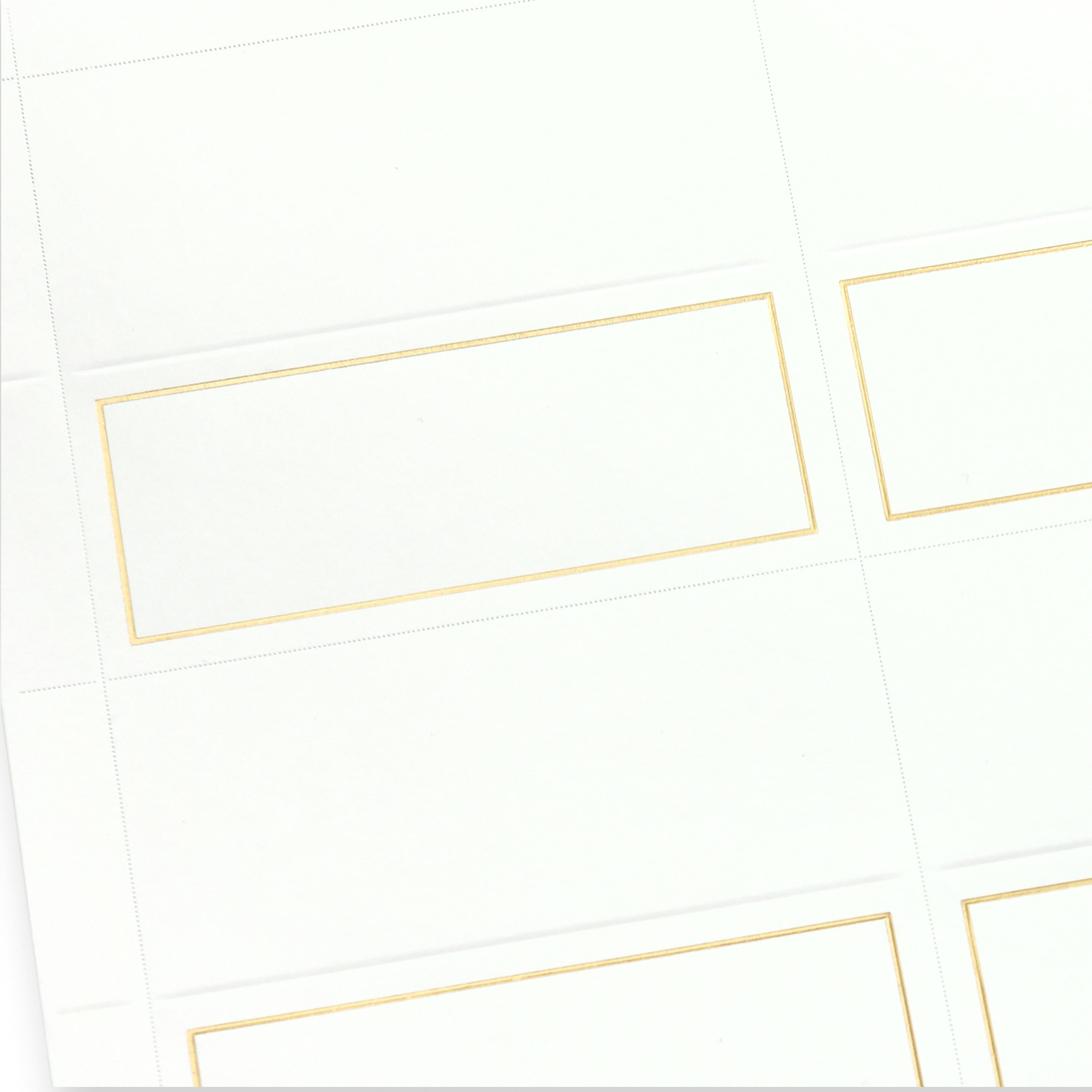 12 Packs: 48 ct. (576 total) Gold Border Place Cards by Recollections™