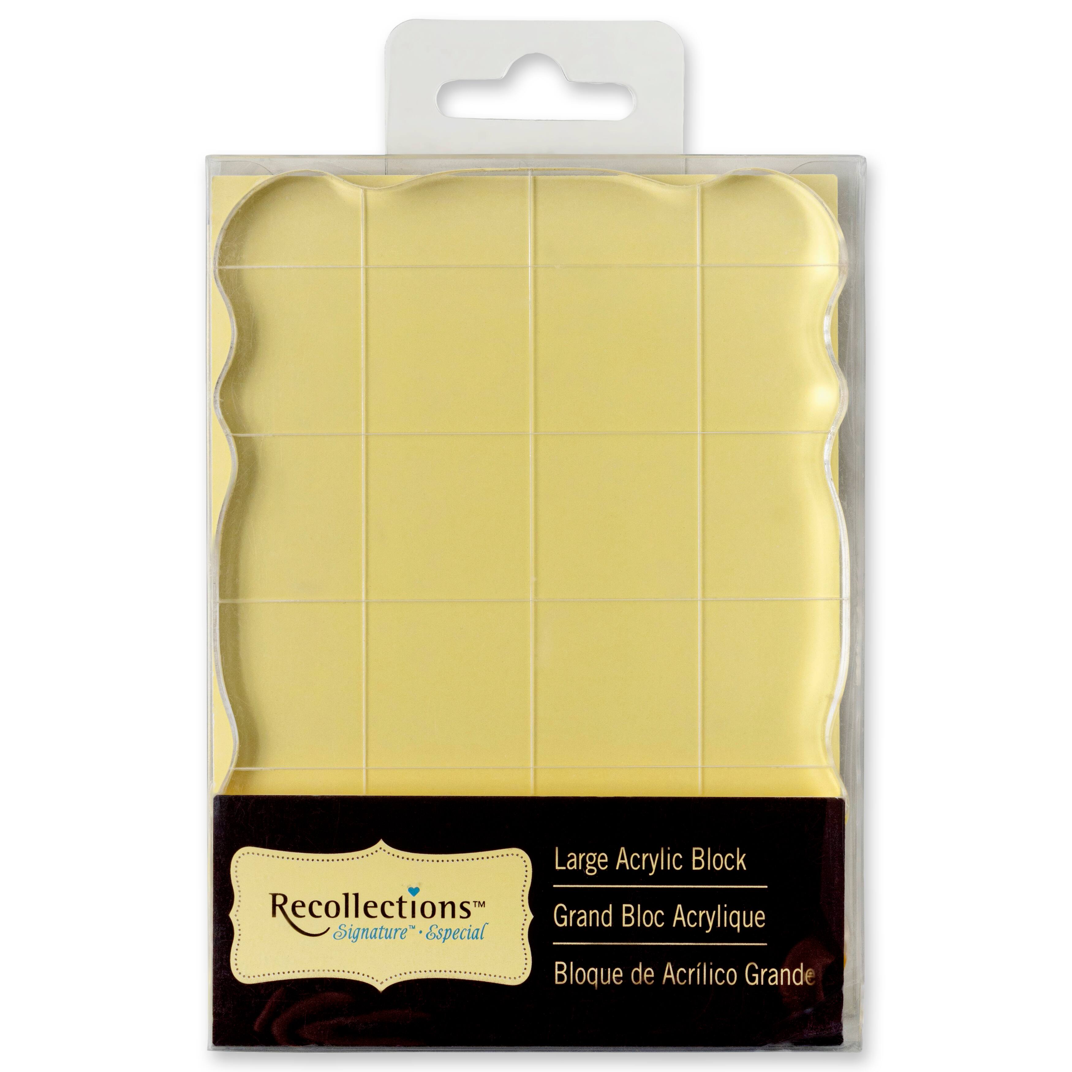 Large Acrylic Stamp Block by Recollections™ Michaels