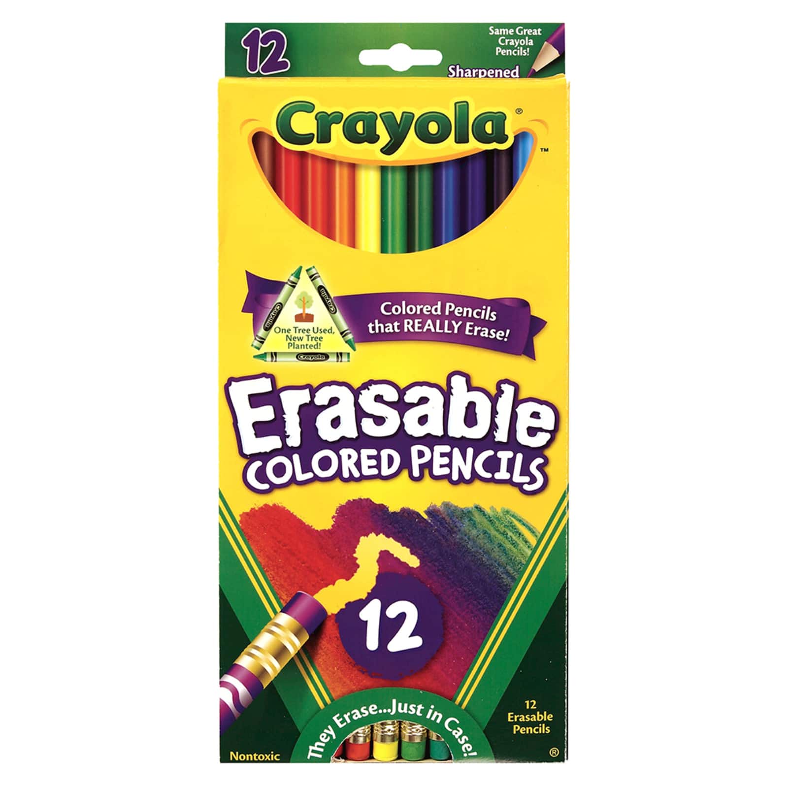 Crayola&#xAE; 12 Color Erasable Colored Pencil Set