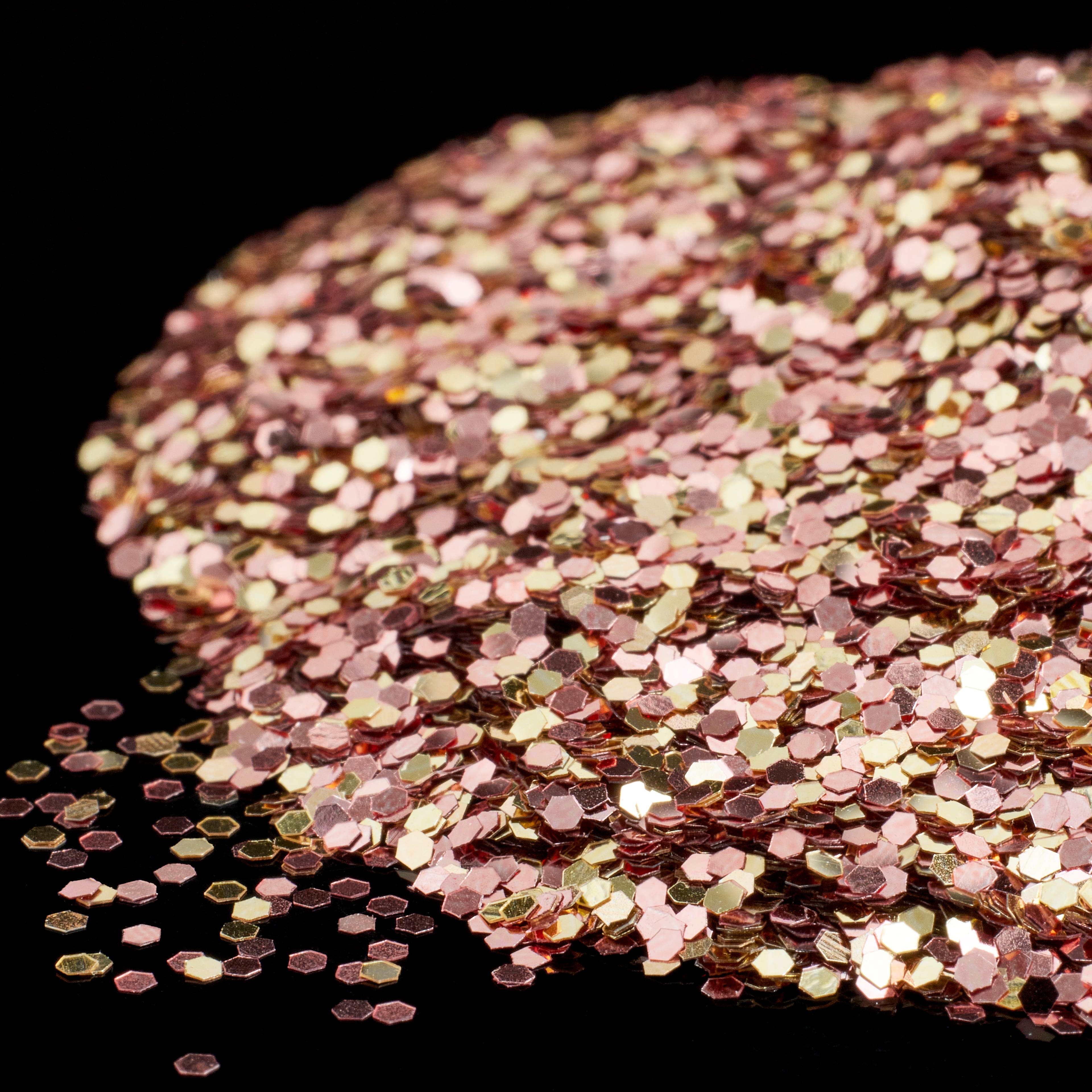 12 Pack: Chunky Champagne Rose Polyester Glitter by Recollections&#x2122;