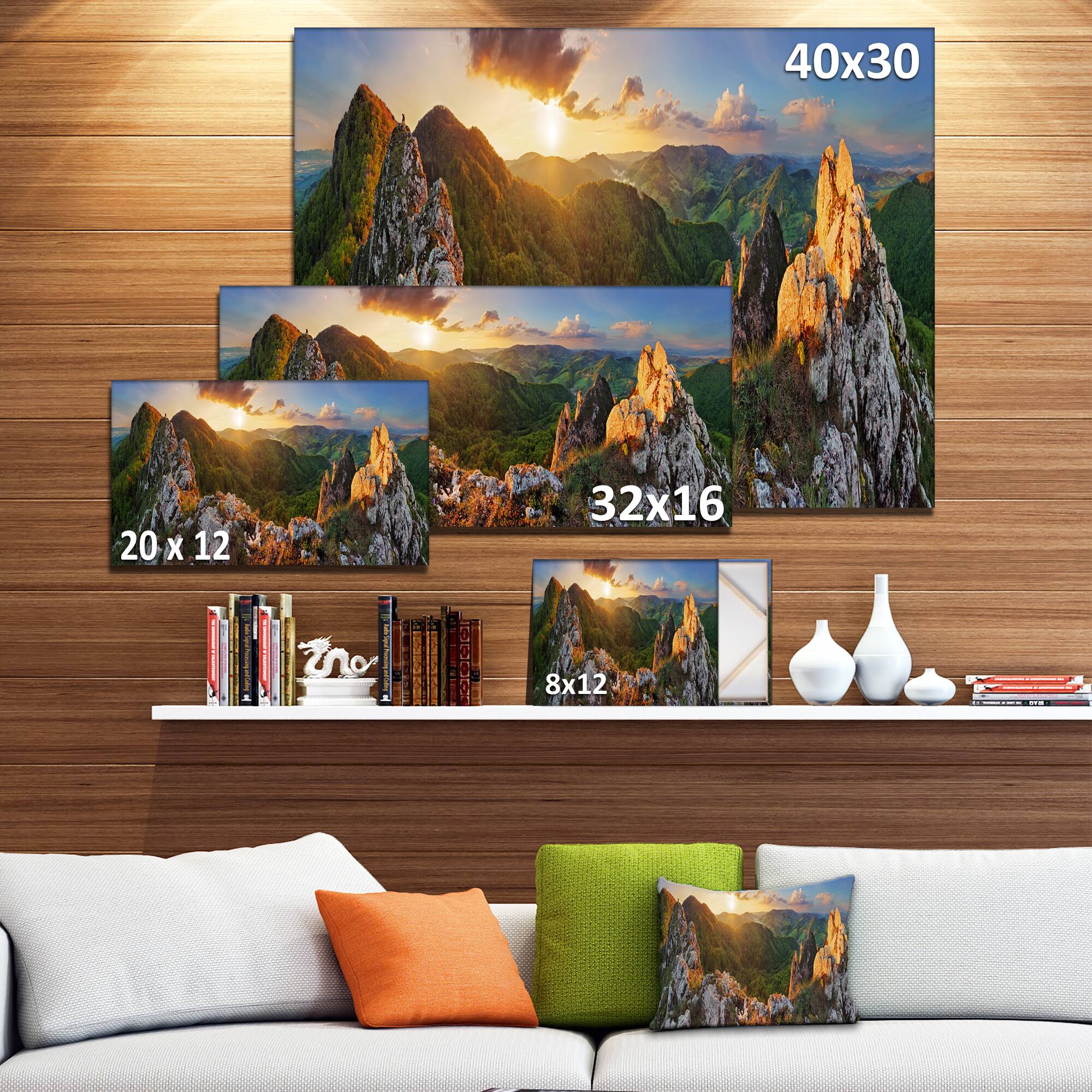 Designart - Panorama Mountains Slovakia - Landscape Canvas Art Print