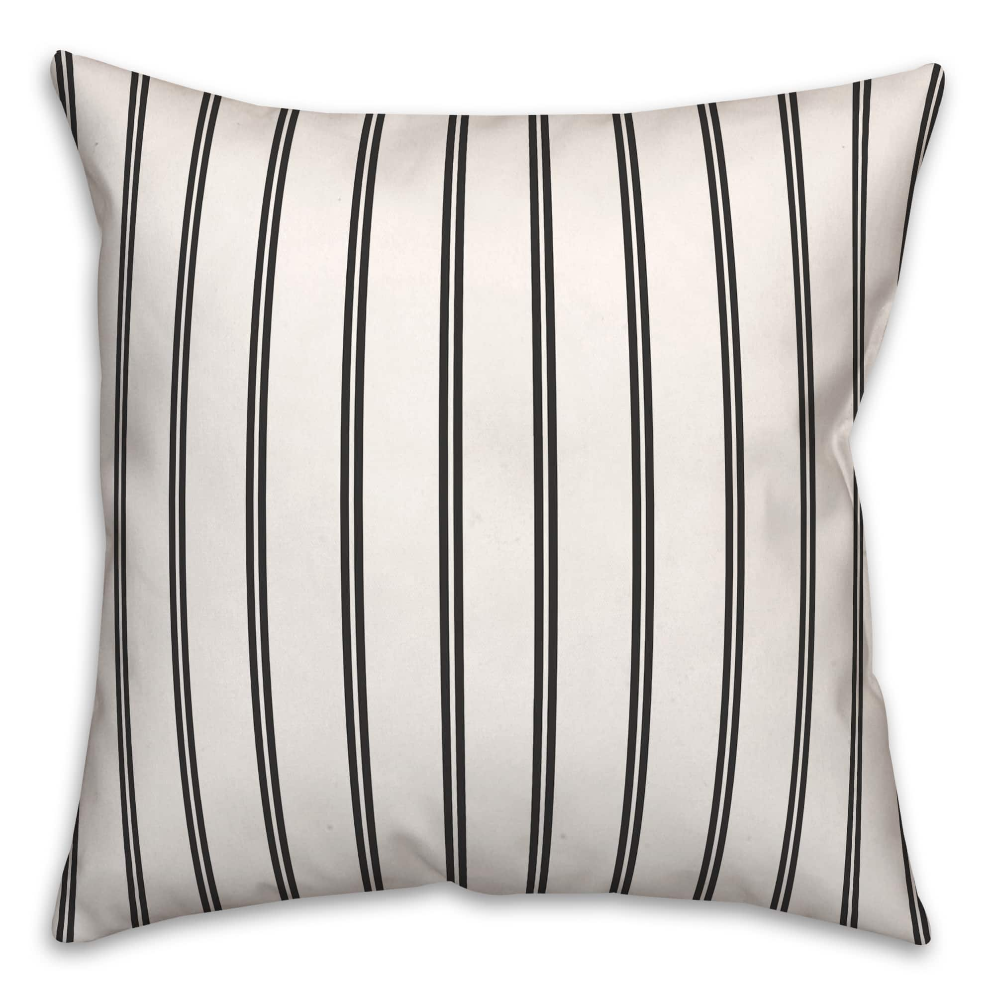 The Olde Dead &#x26; Breakfast Stripes Throw Pillow