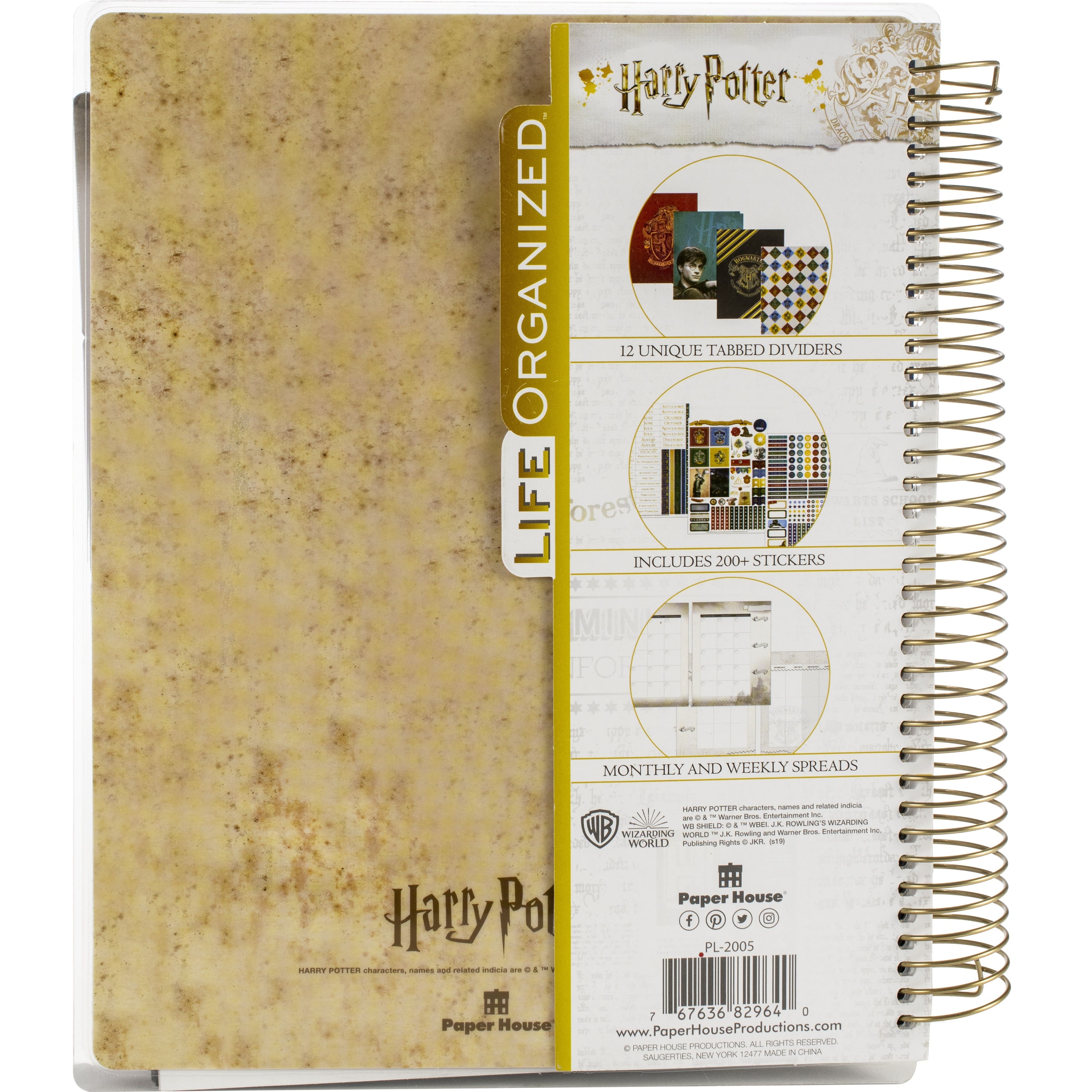 Paper House&#xAE; Life Organized&#x2122; Harry Potter Marauder&#x27;s Map 12-Month Undated Planner