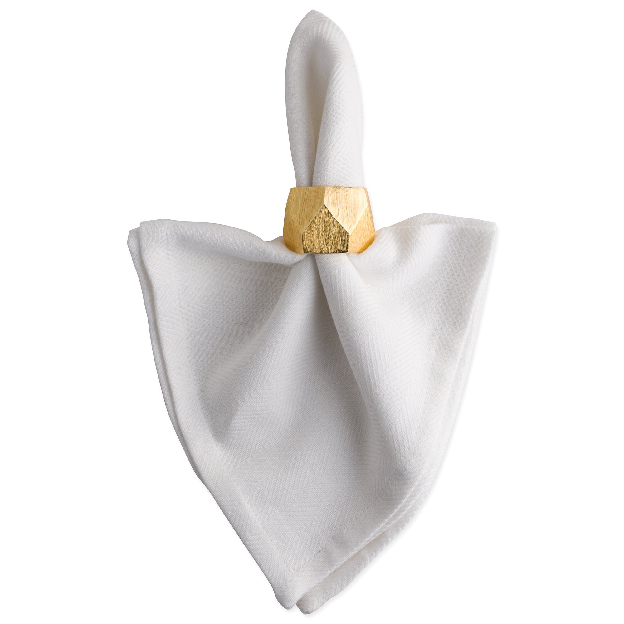 DII&#xAE; Gold Triangle Band Napkin Rings, 6ct.