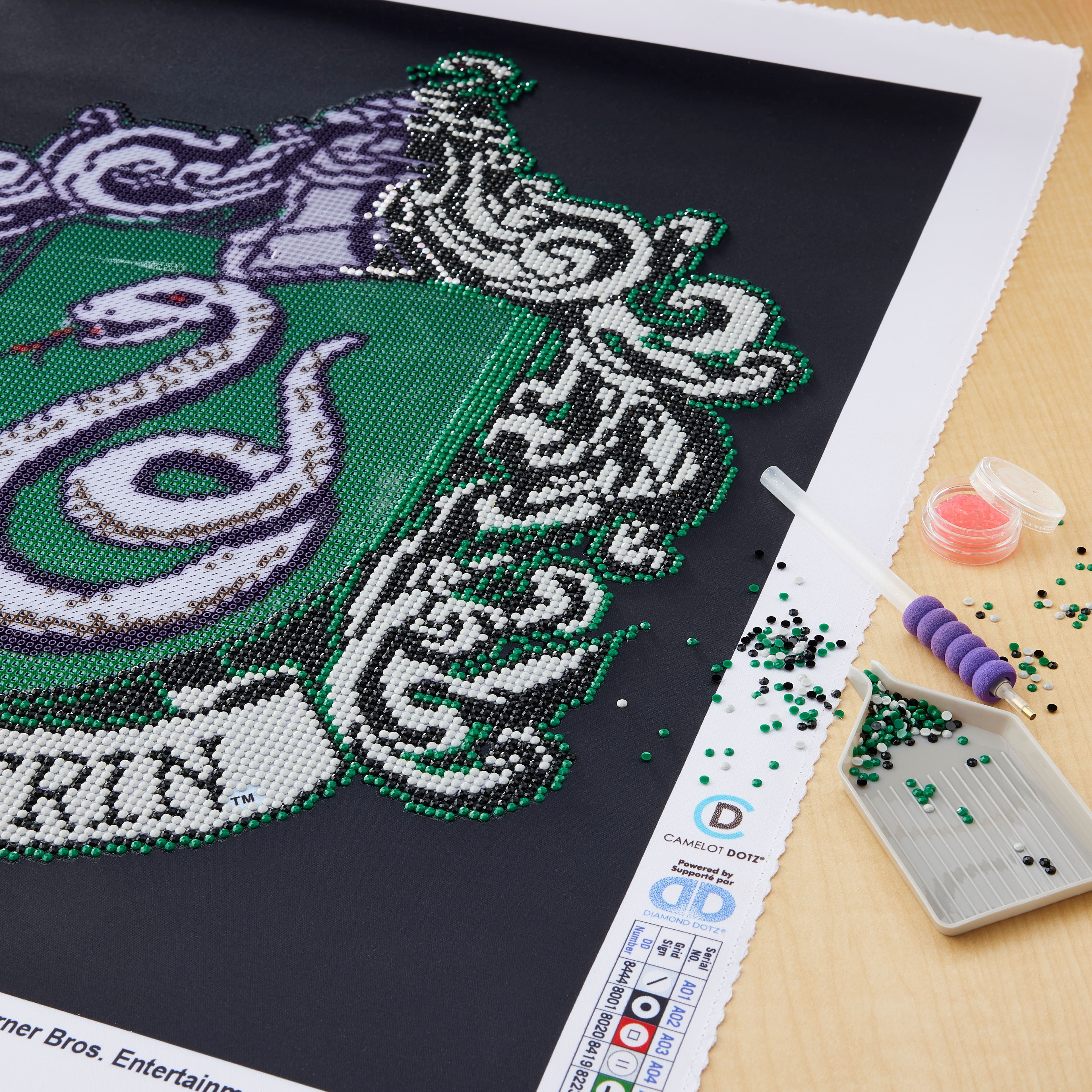 Camelot Dotz® Harry Potter Slytherin Crest Diamond Painting Kit