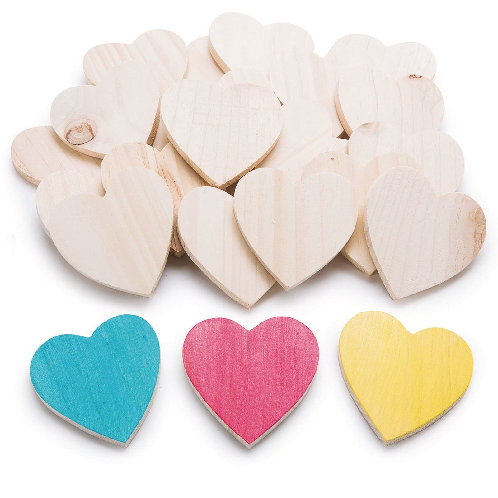 S&S® Worldwide 3 Wood Hearts, 25ct.