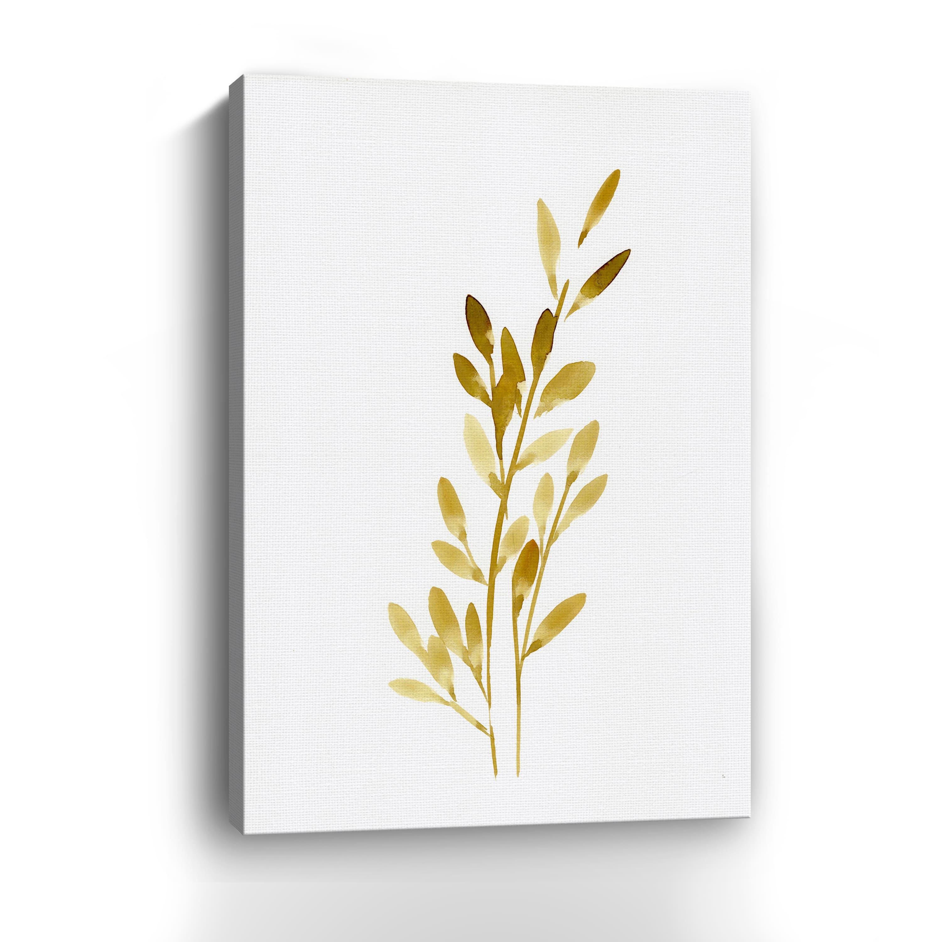 Pretty Golden Leaves Canvas Giclee