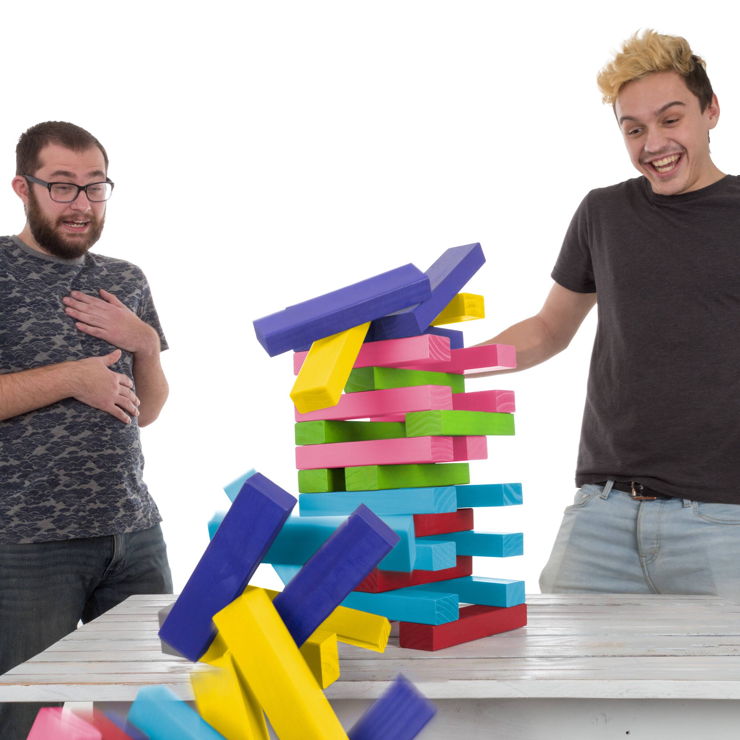 Toy Time Nontraditional Giant Wooden Blocks Tower Stacking Game