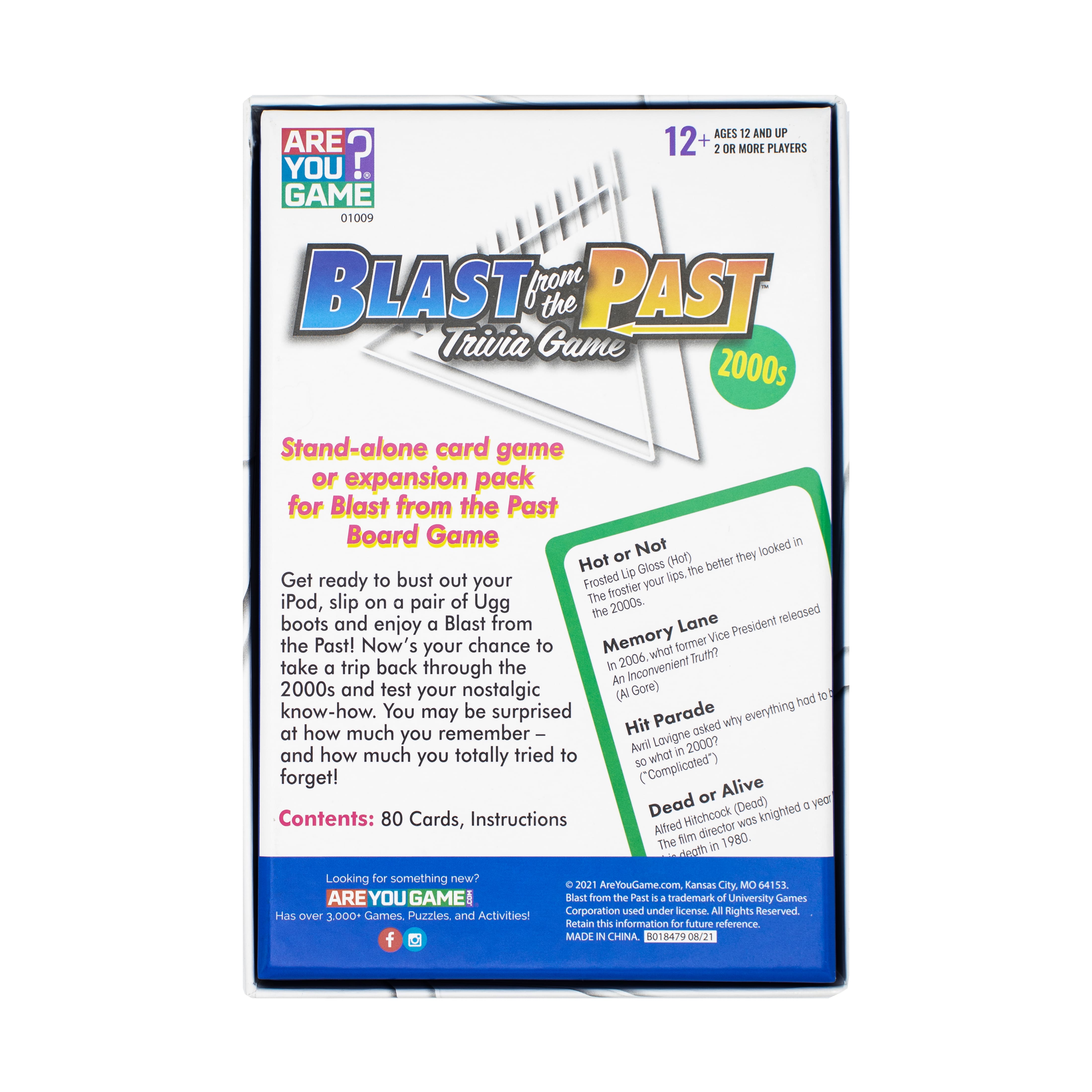 Blast from the Past Trivia Game - 2000s Expansion