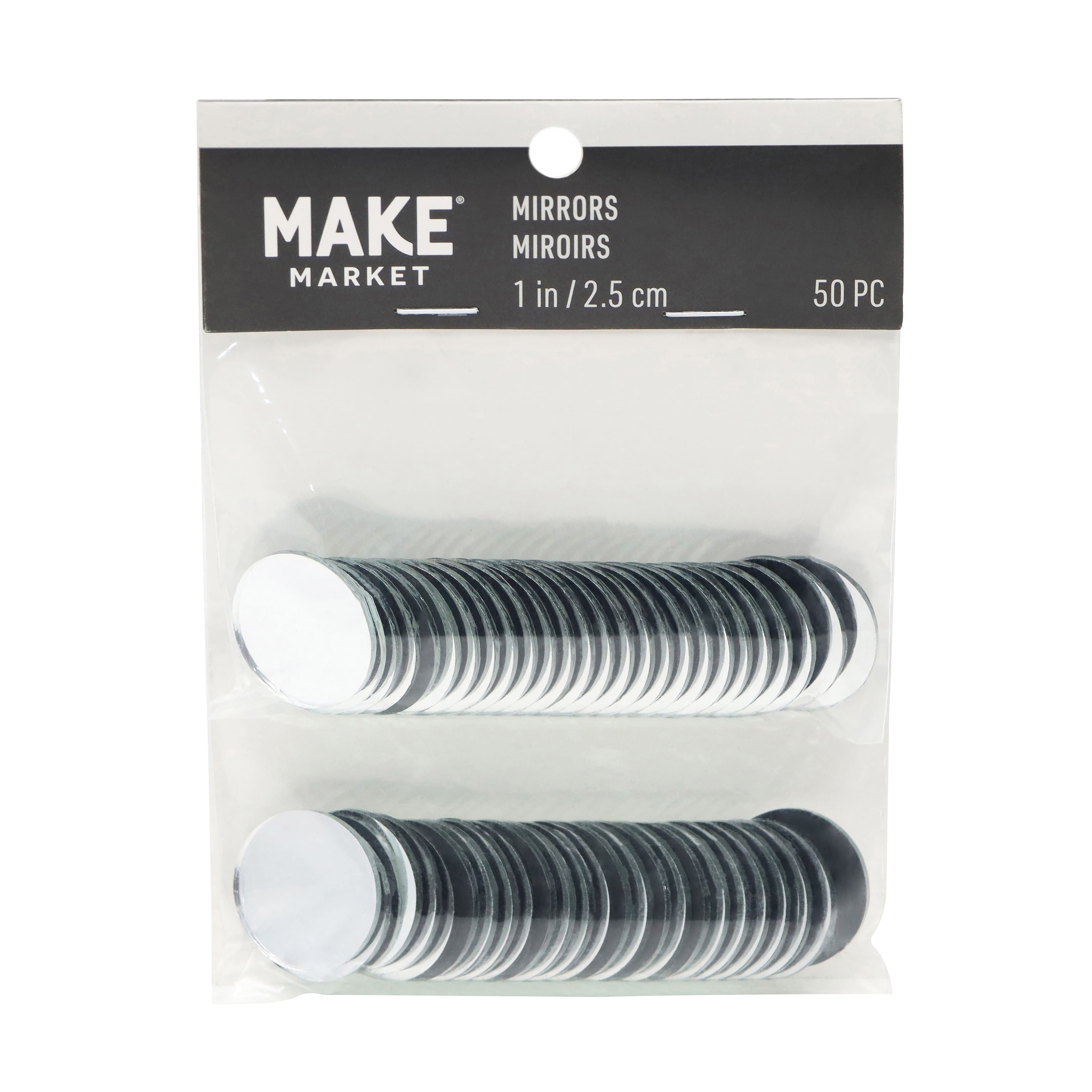 1" Round Glass Mirrors, 50ct. by Make Market®