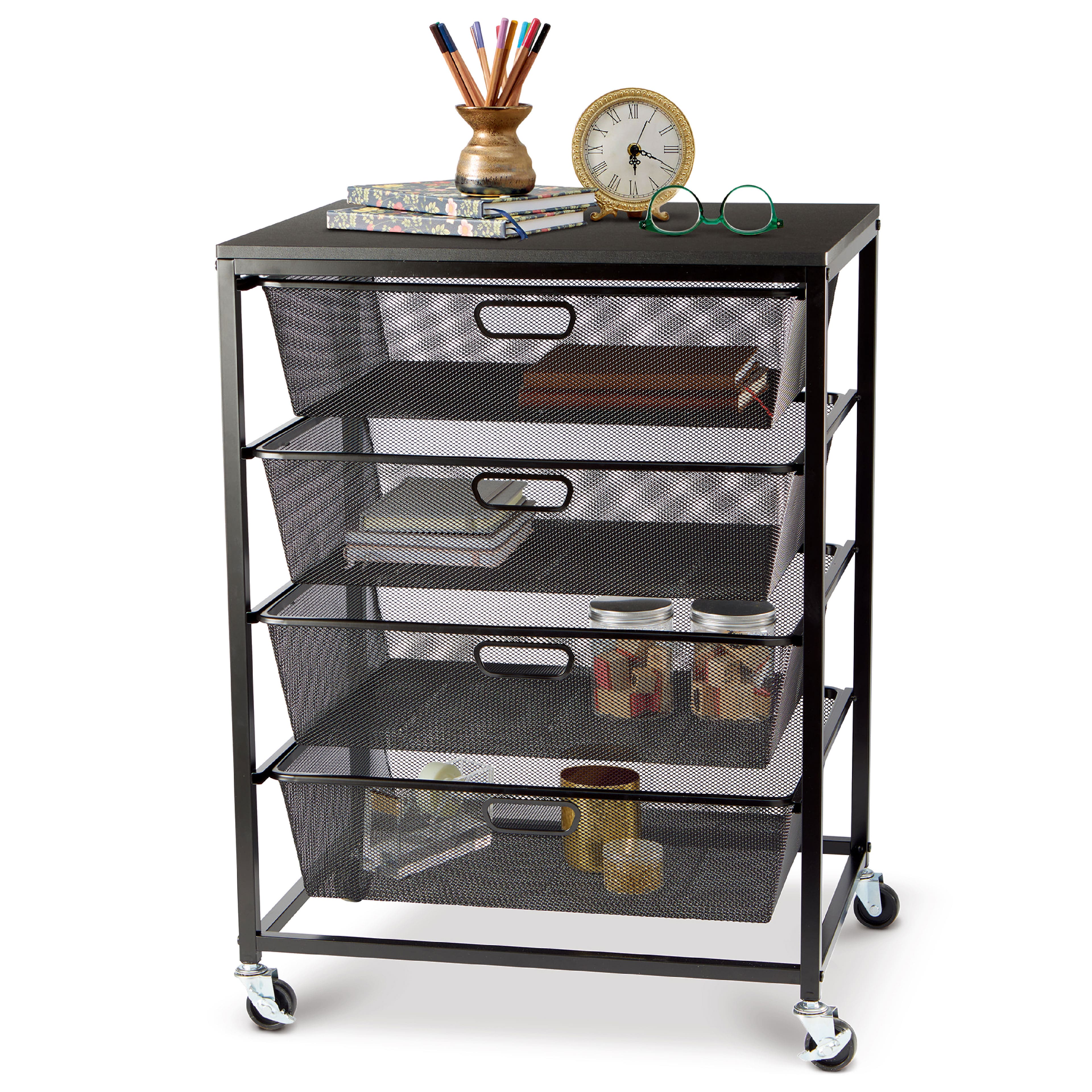 Metro 4-Drawer Rolling Cart by Simply Tidy&#xAE;