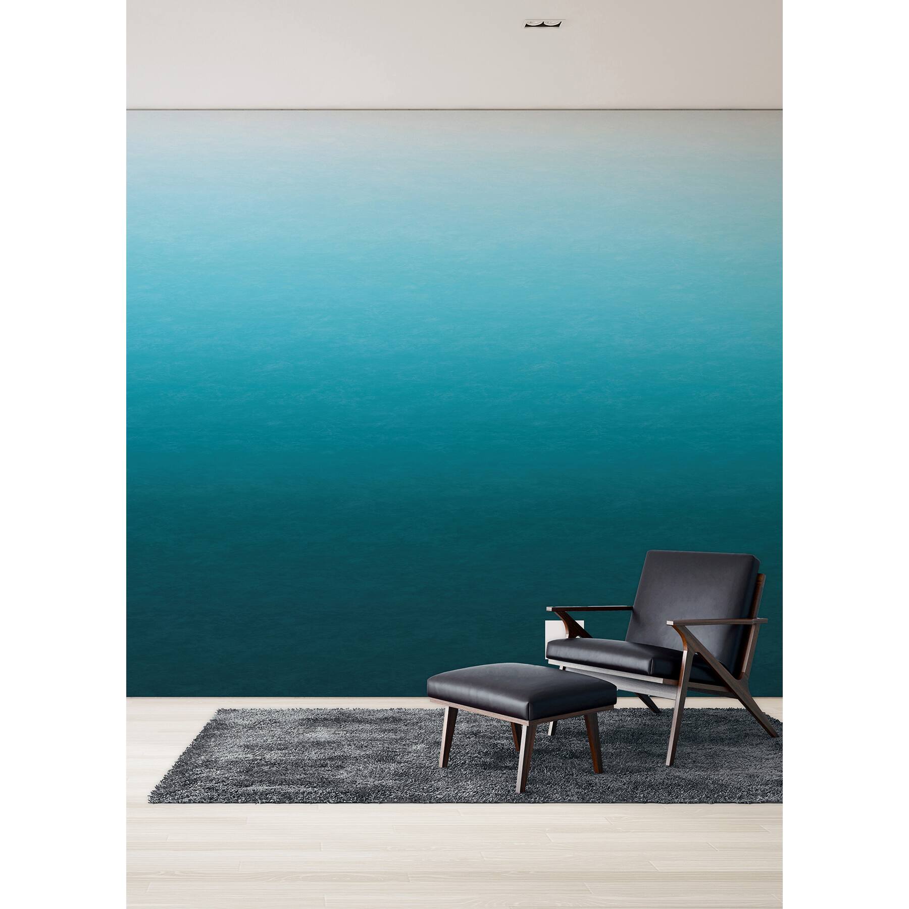 Katie Hunt Teal Blue Ombre Caribbean Sea Wall Mural