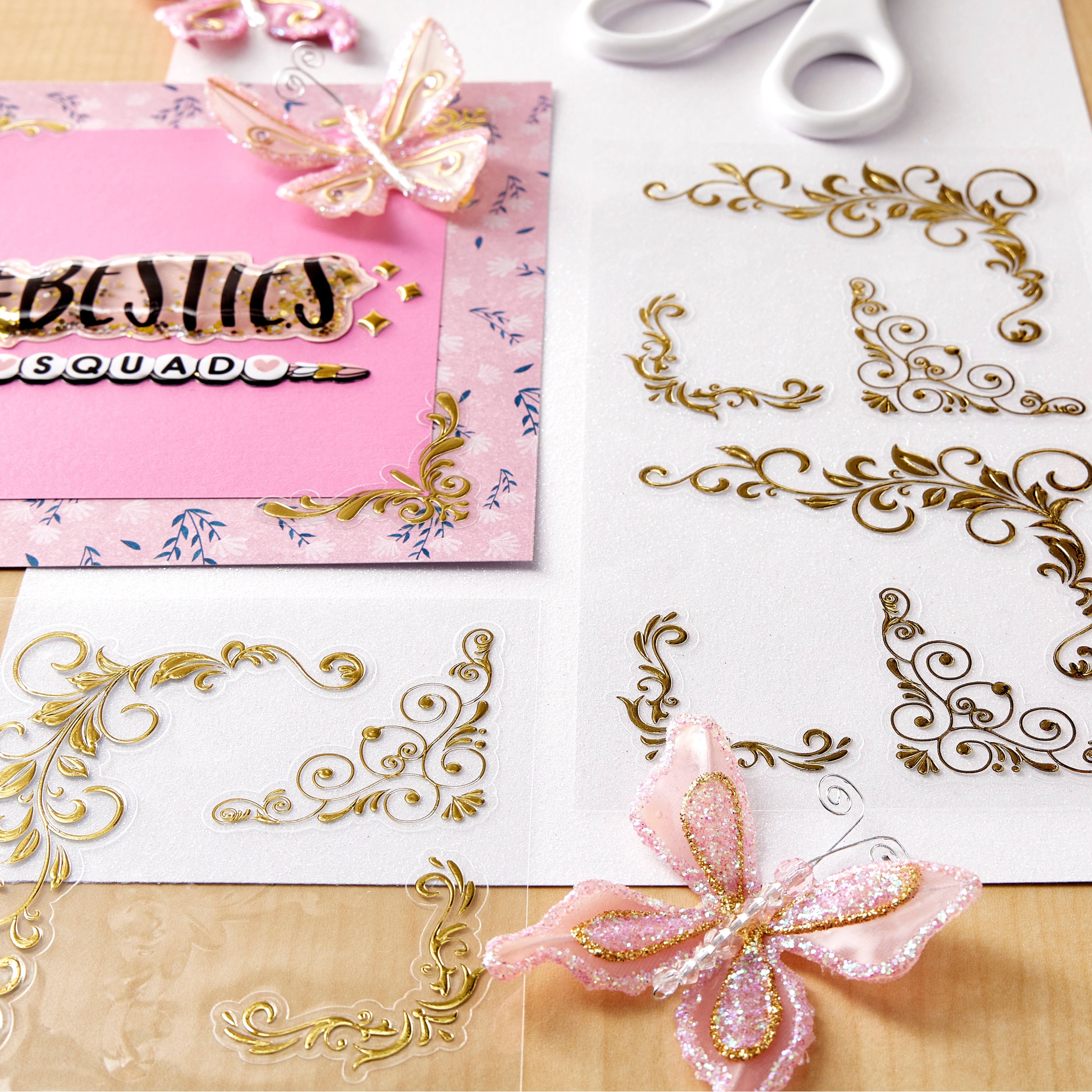 12 Pack: Gold Corner Stickers by Recollections™