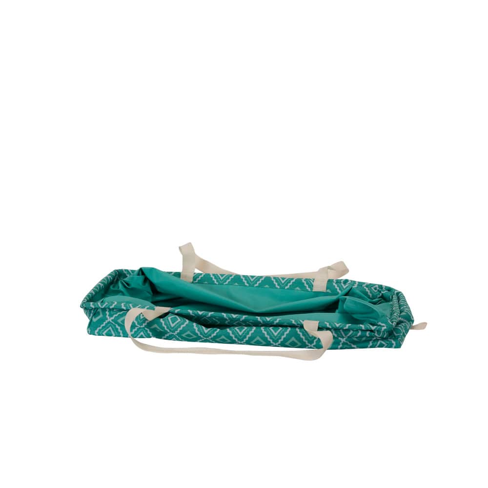 Household Essentials Krush&#xAE; Teal Geometric Canvas Utility Tote