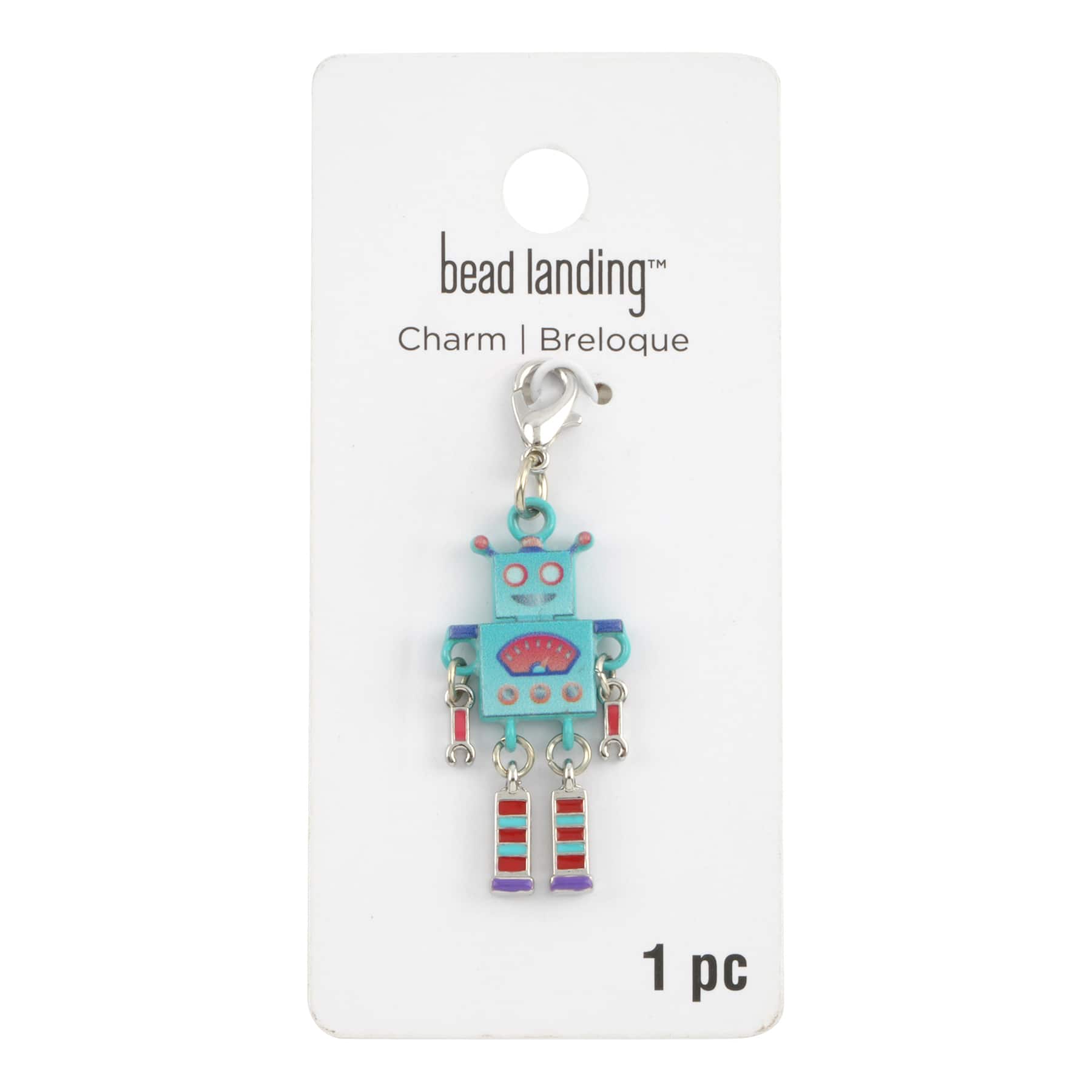 Blue Robot Charm by Bead Landing&#x2122;