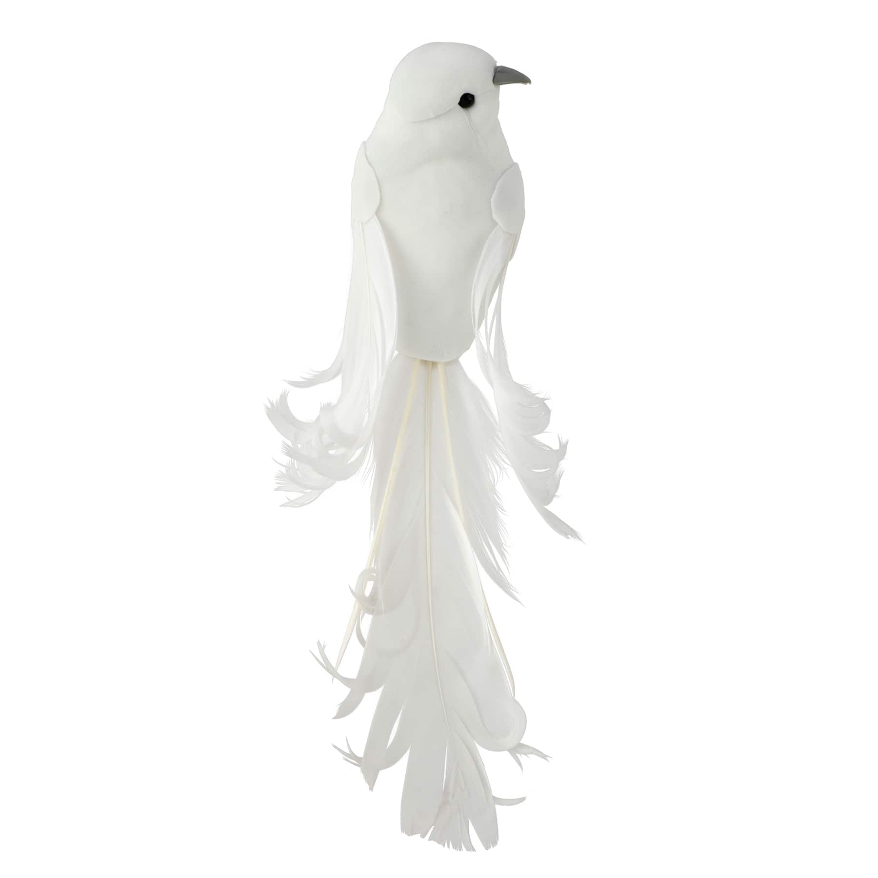White Decorative Feather Bird by Ashland®