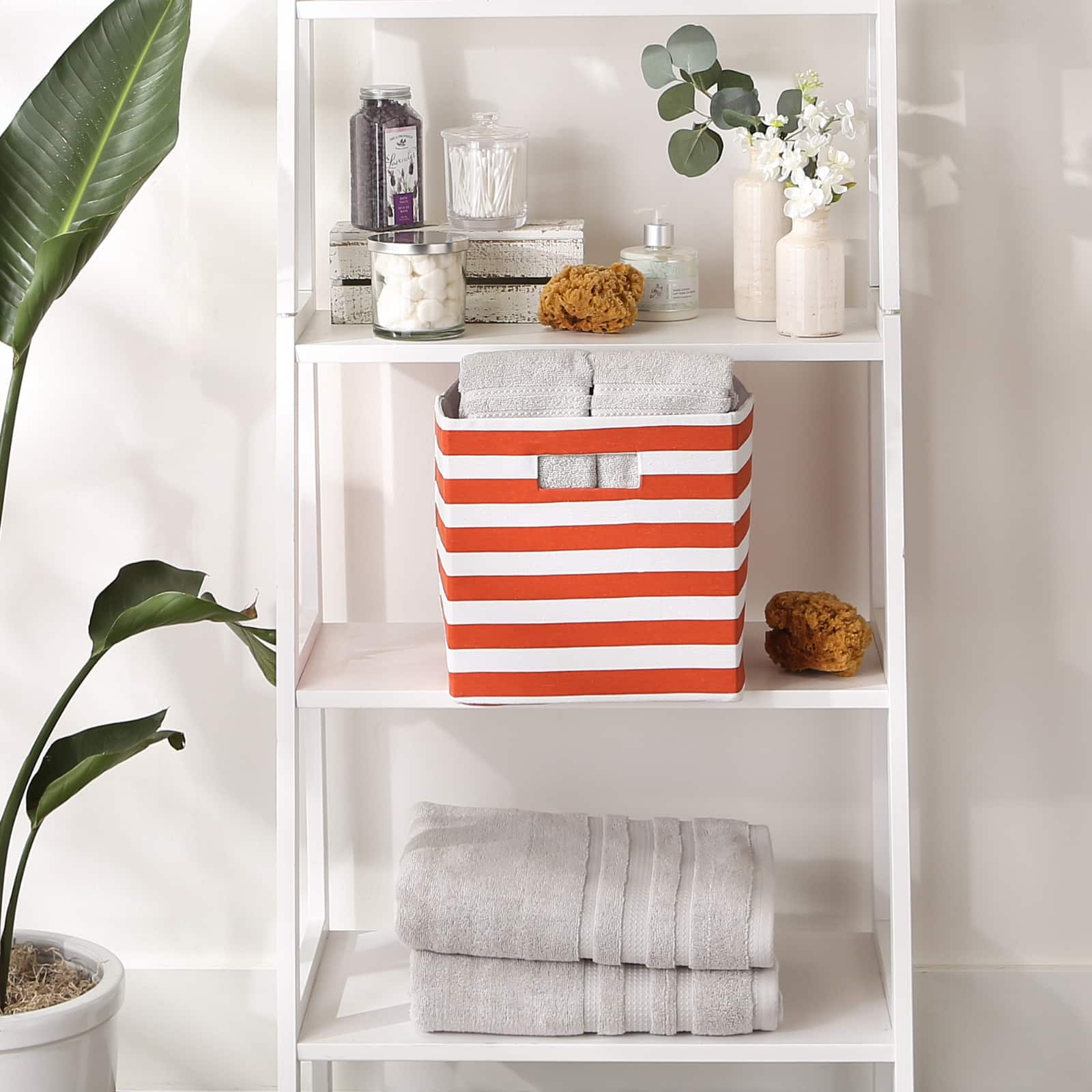 DII&#xAE; 11&#x22; Polyester Stripes Storage Cube