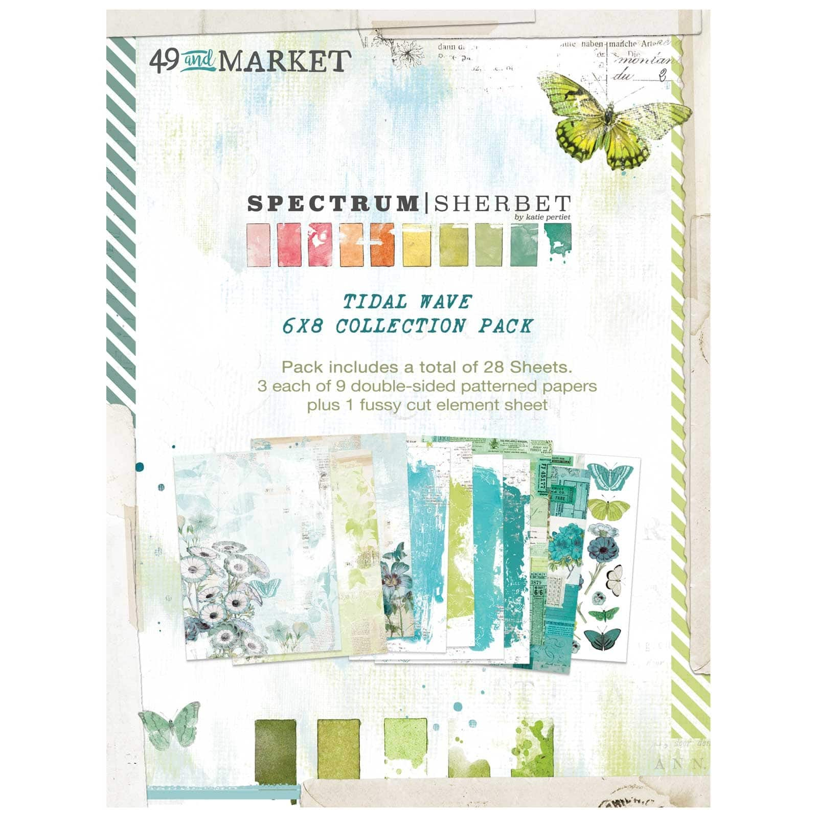 49 and Market Collection Pack 6X8-Spectrum Sherbet- Tidal Wave