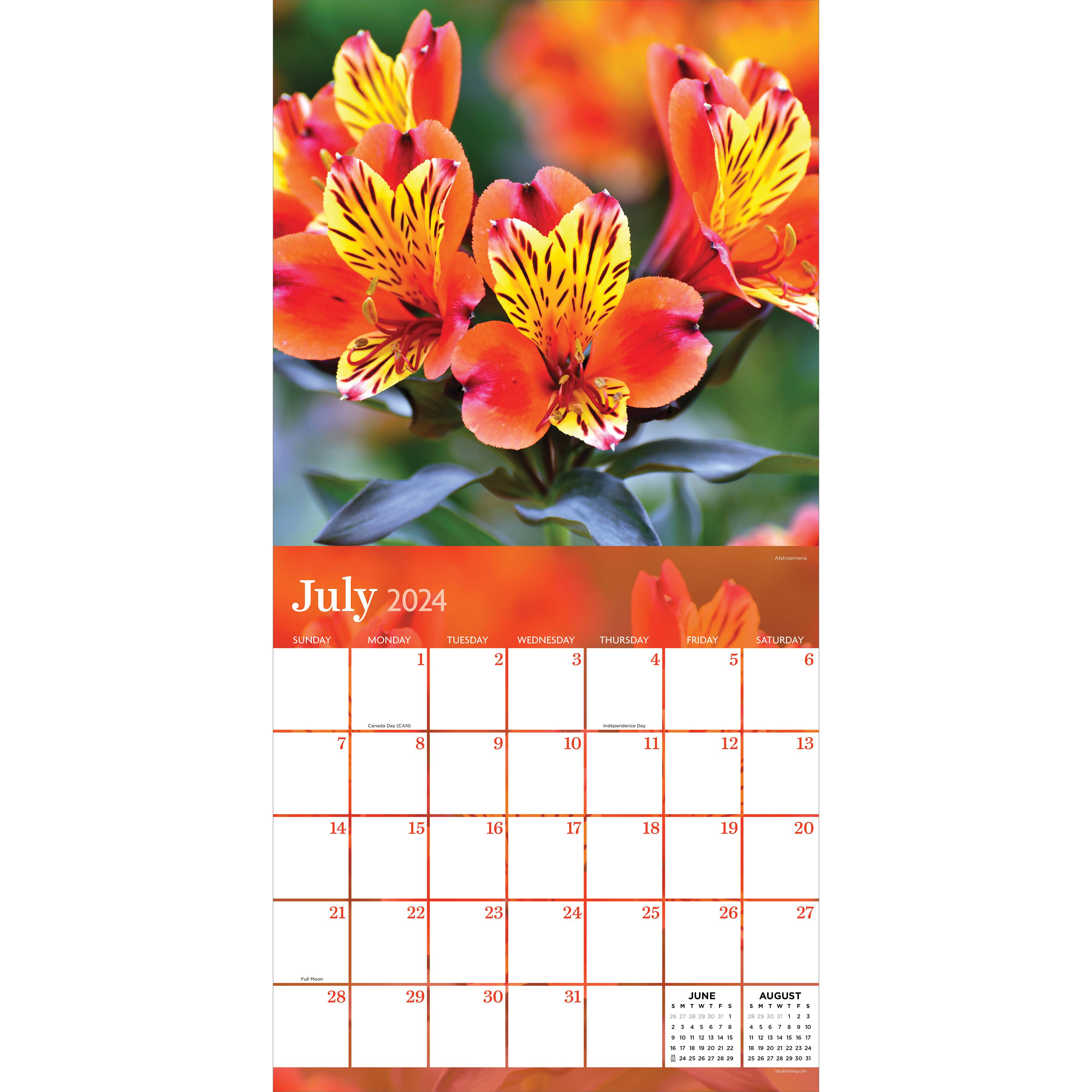 TF Publishing 2024 Flowers Wall Calendar