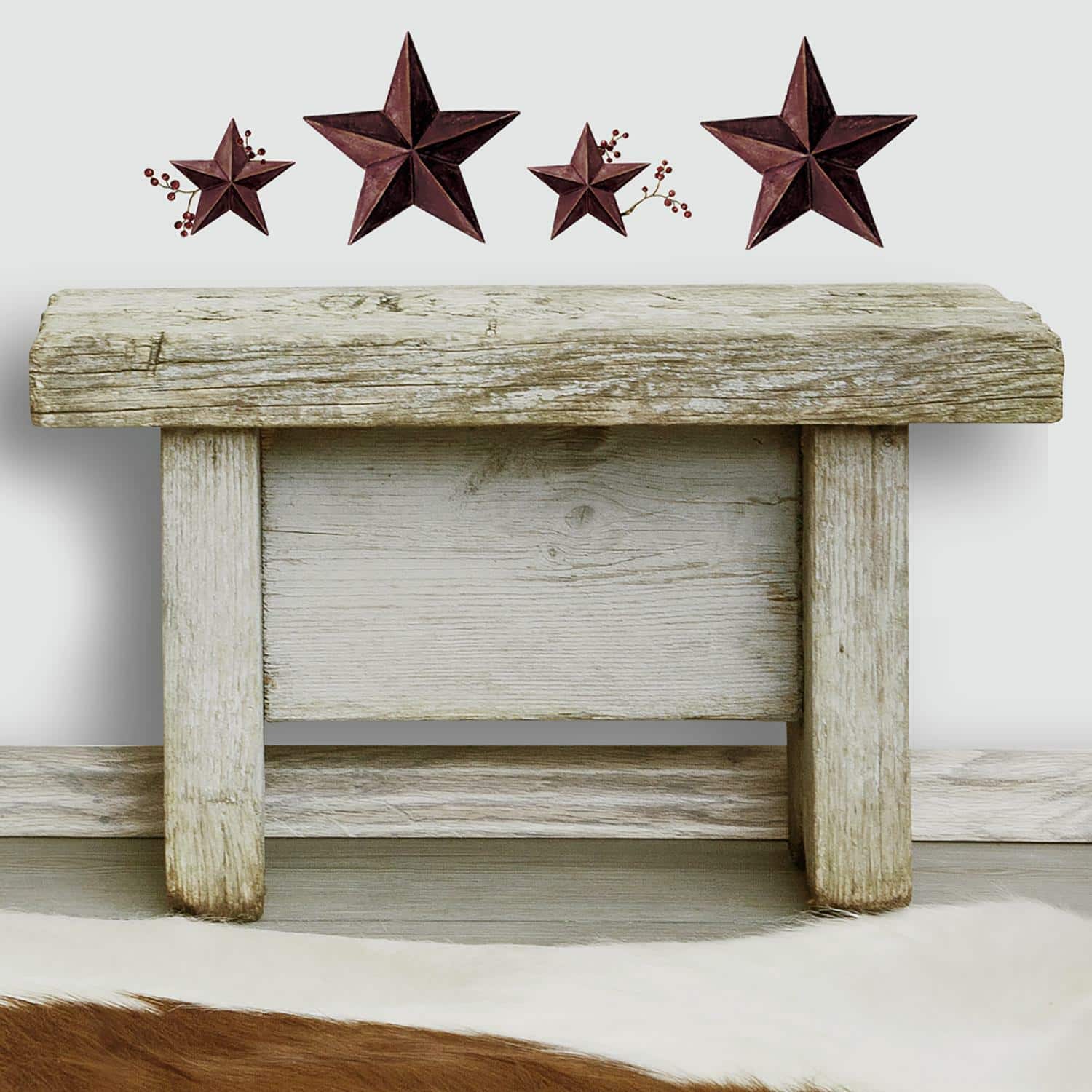 RoomMates Country Stars &#x26; Berries Peel &#x26; Stick Wall Decals