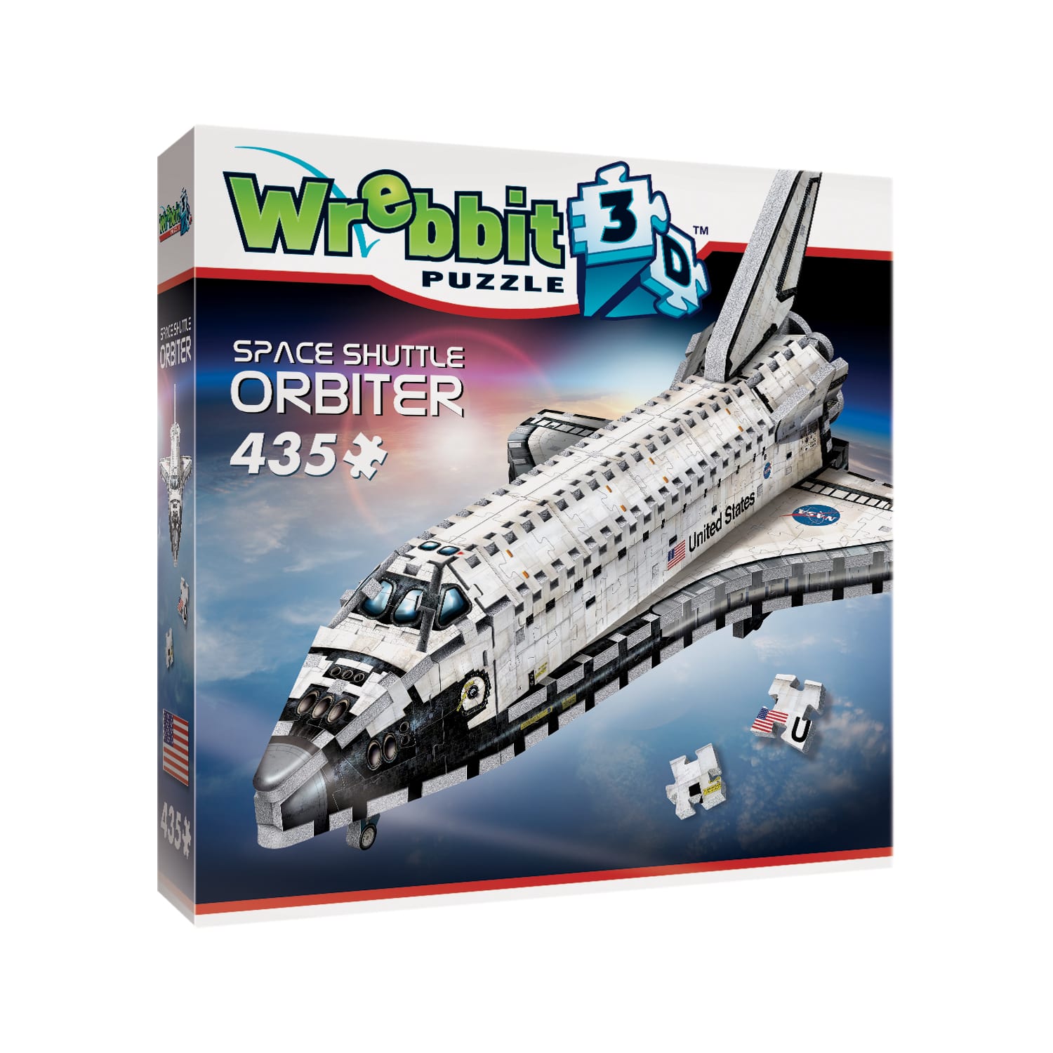 Wrebbit 3D Puzzle&#x2122; Space Shuttle Orbiter 435 Piece Puzzle
