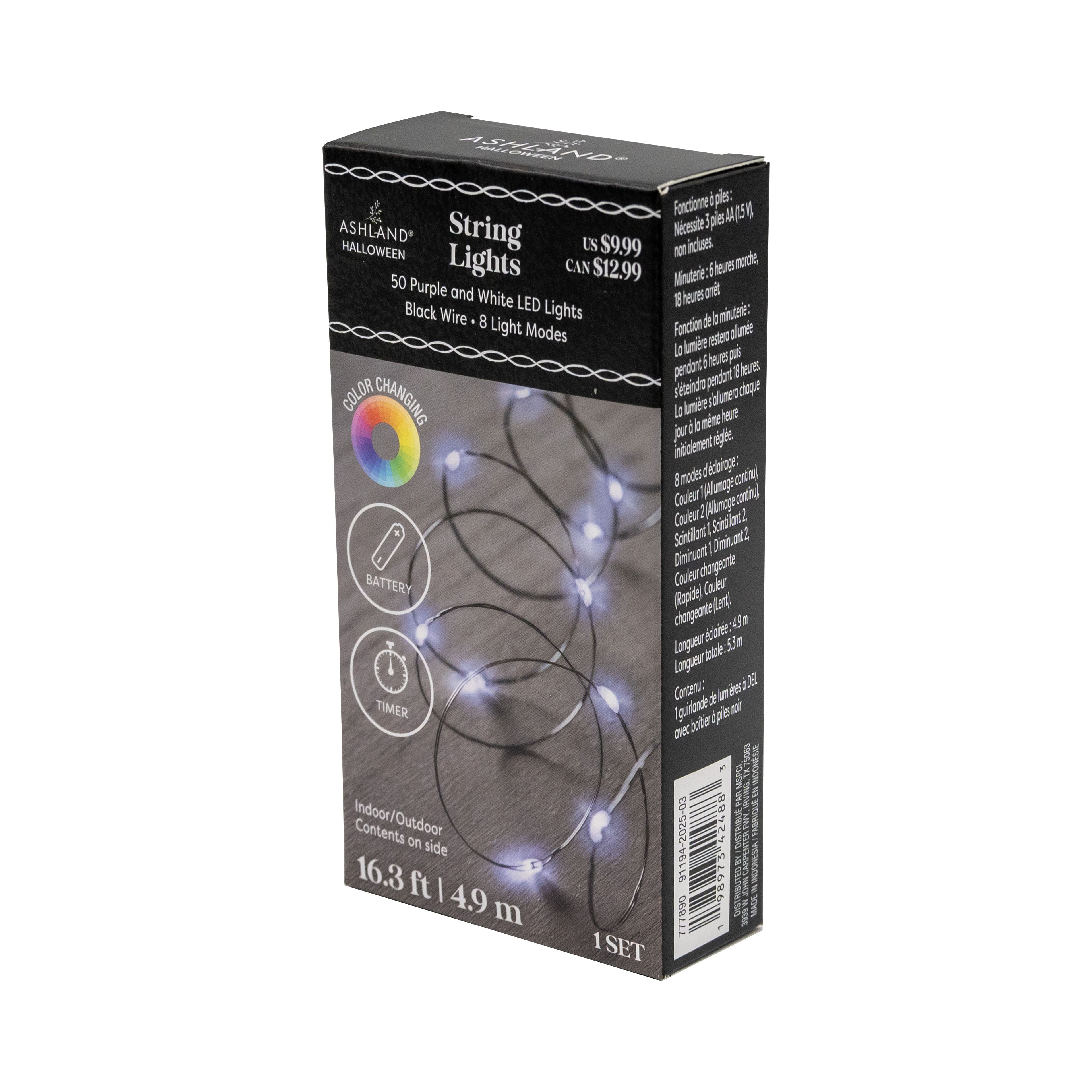50ct. Purple & White LED String Lights by Ashland®