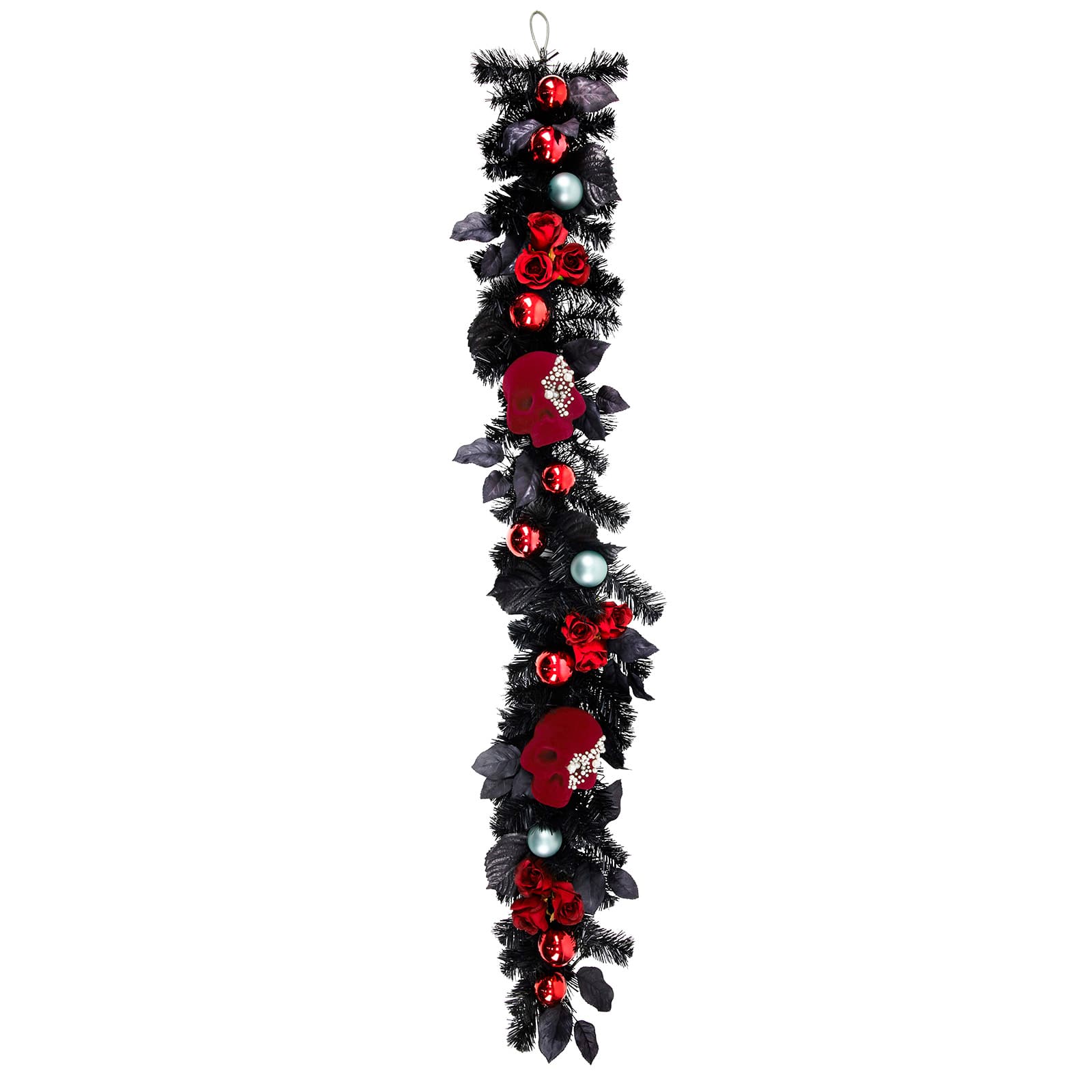 6ft. Red Rose &#x26; Ornament Garland by Ashland&#xAE;