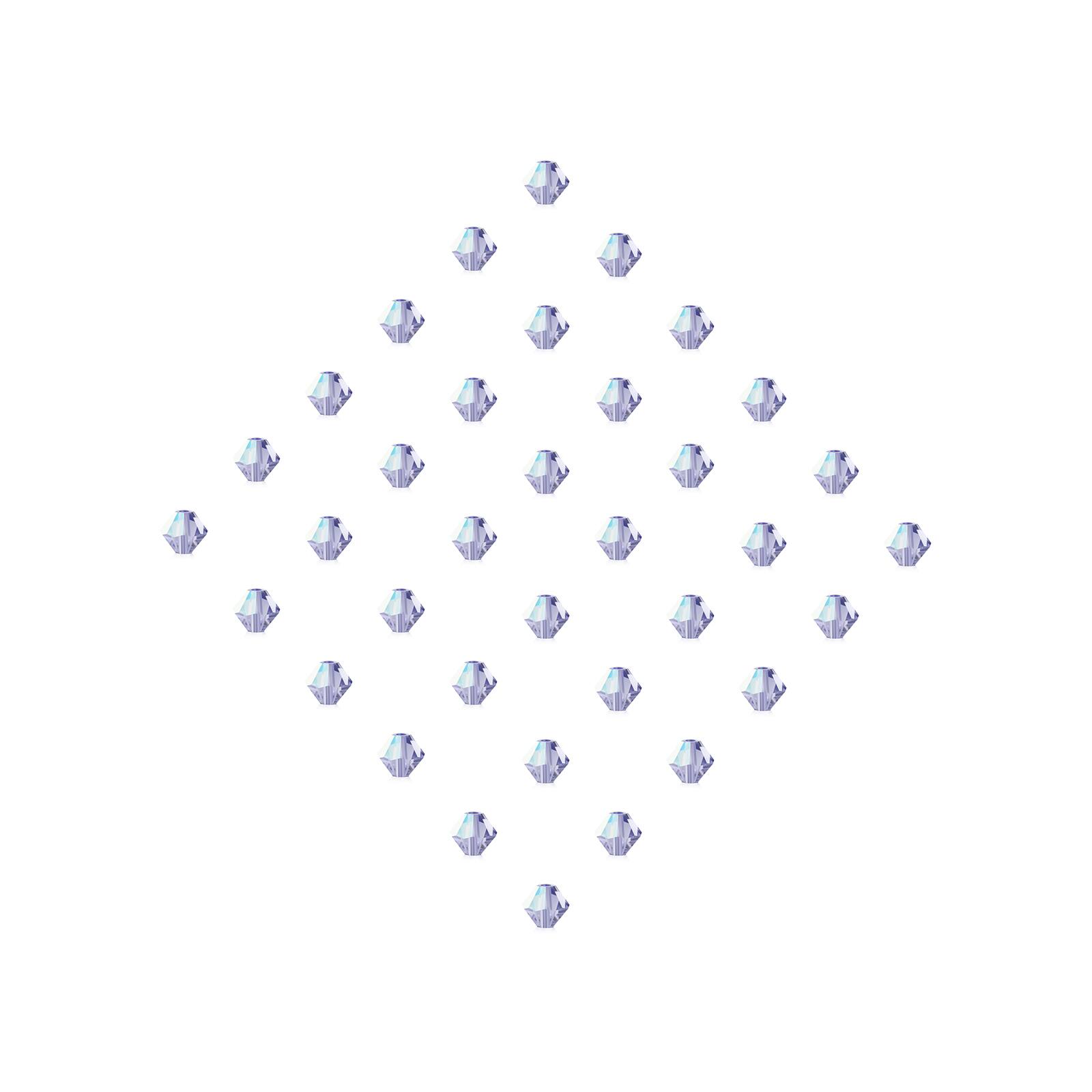 John Bead PRECIOSA 6mm Czech Crystal Bicone Beads, 36ct.