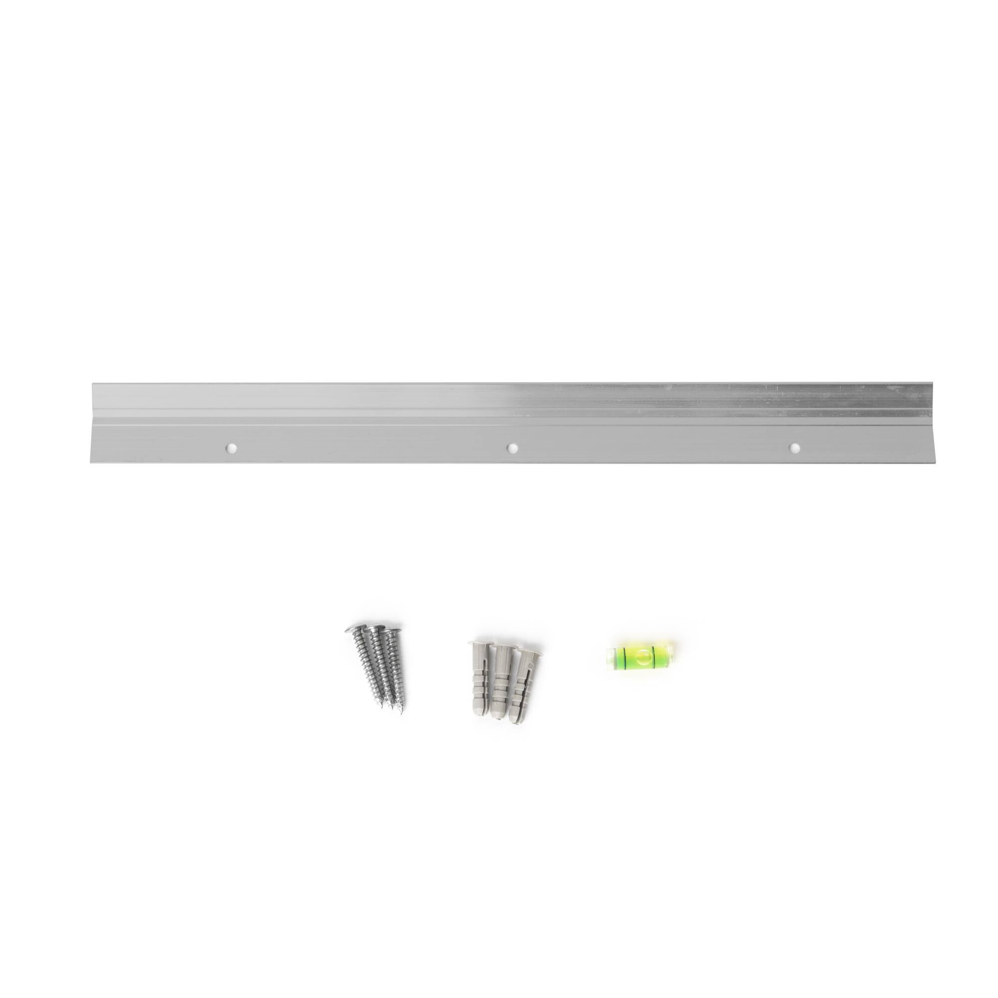 Head West&#xAE; Glossy Chrome Float Rectangular Wall Mirror