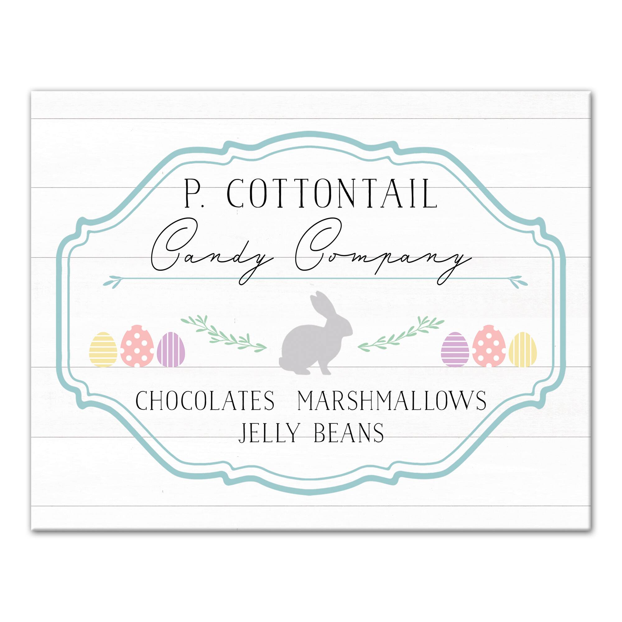 P Cottontail Candy Co 14" x 11' Canvas Wall Art