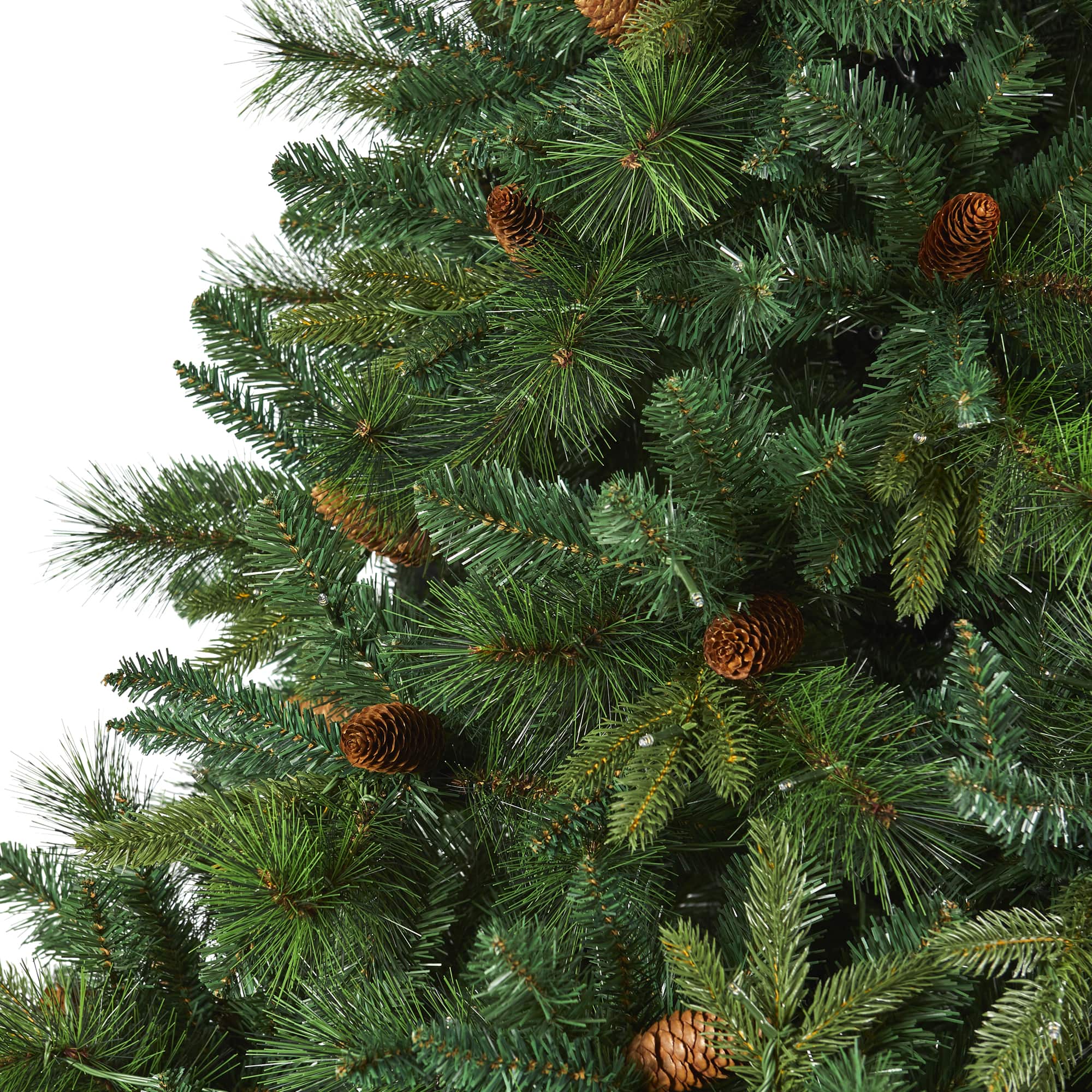 7.5ft. Pre-Lit West Virginia Mixed Pine Artificial Christmas Tree, Clear Lights