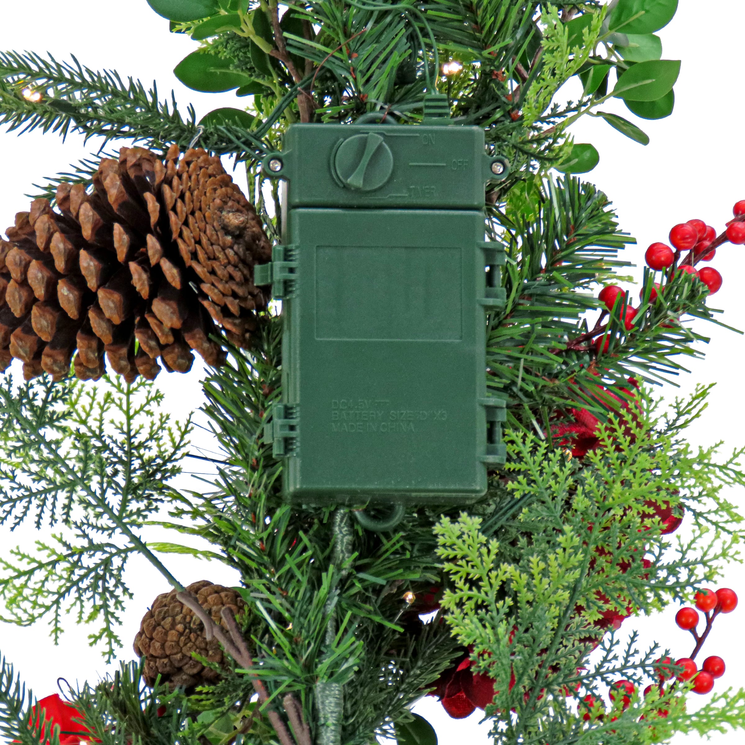 9ft. Decorated Vienna Waltz Garland with LED Lights