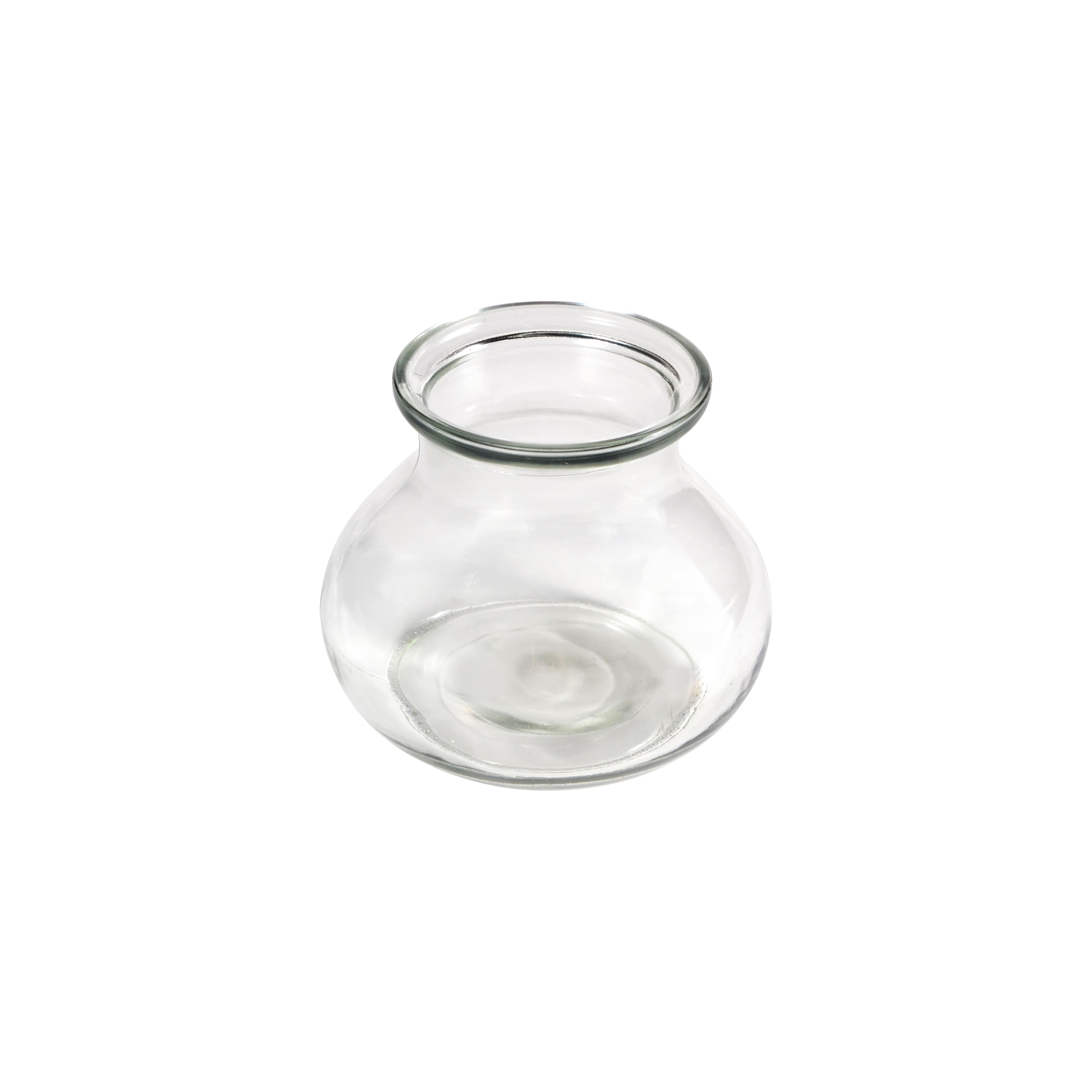 12 Pack: 4.75" Clear Rustic Glass Vase by Ashland®