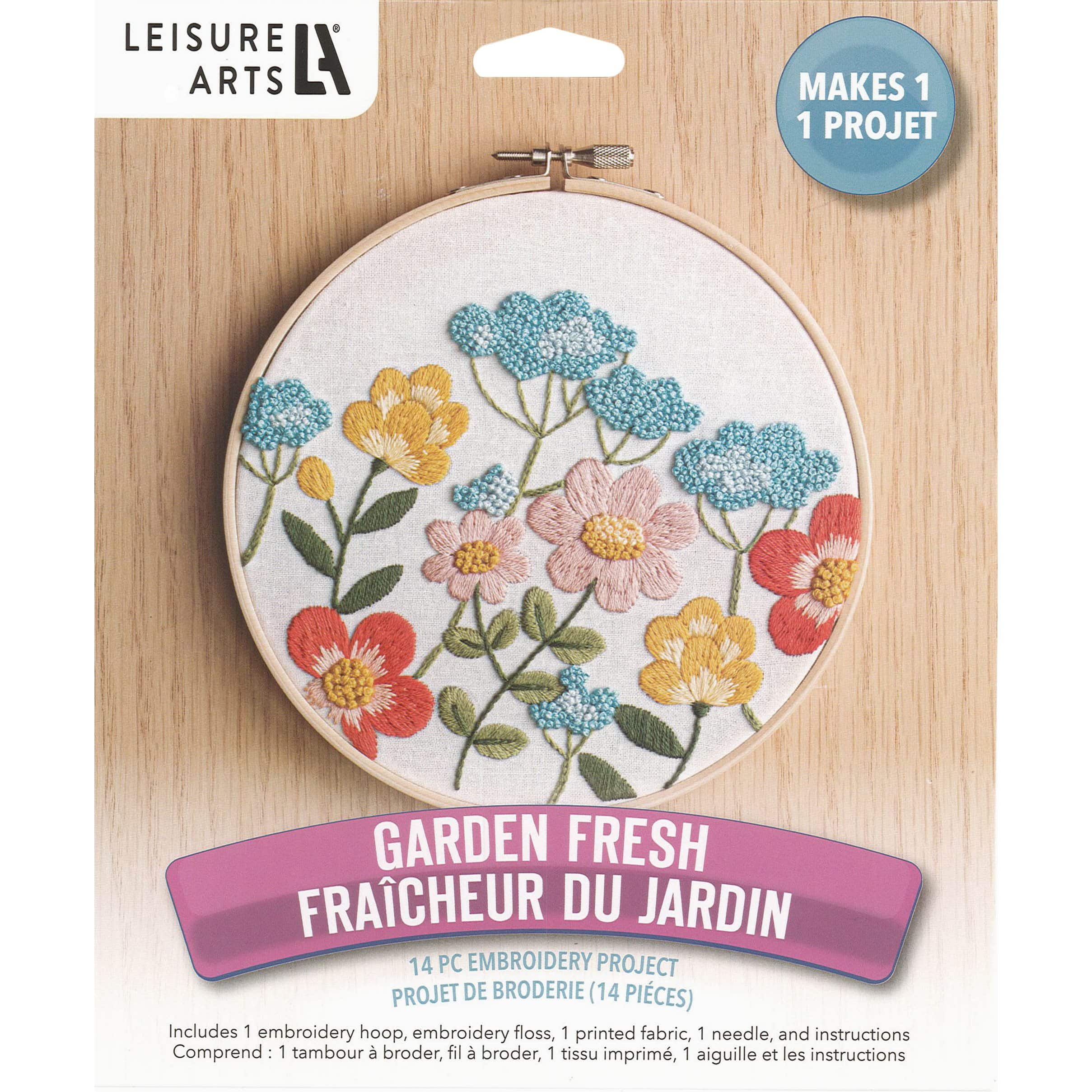 6 Garden Fresh Embroidery Kit by Loops & Threads®
