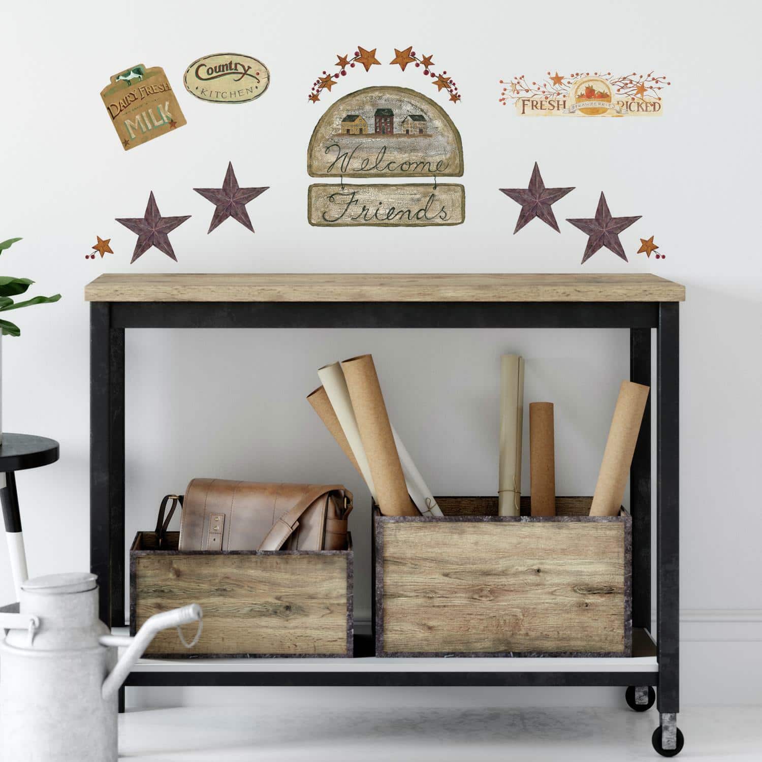 RoomMates Country Signs Peel & Stick Wall Decals