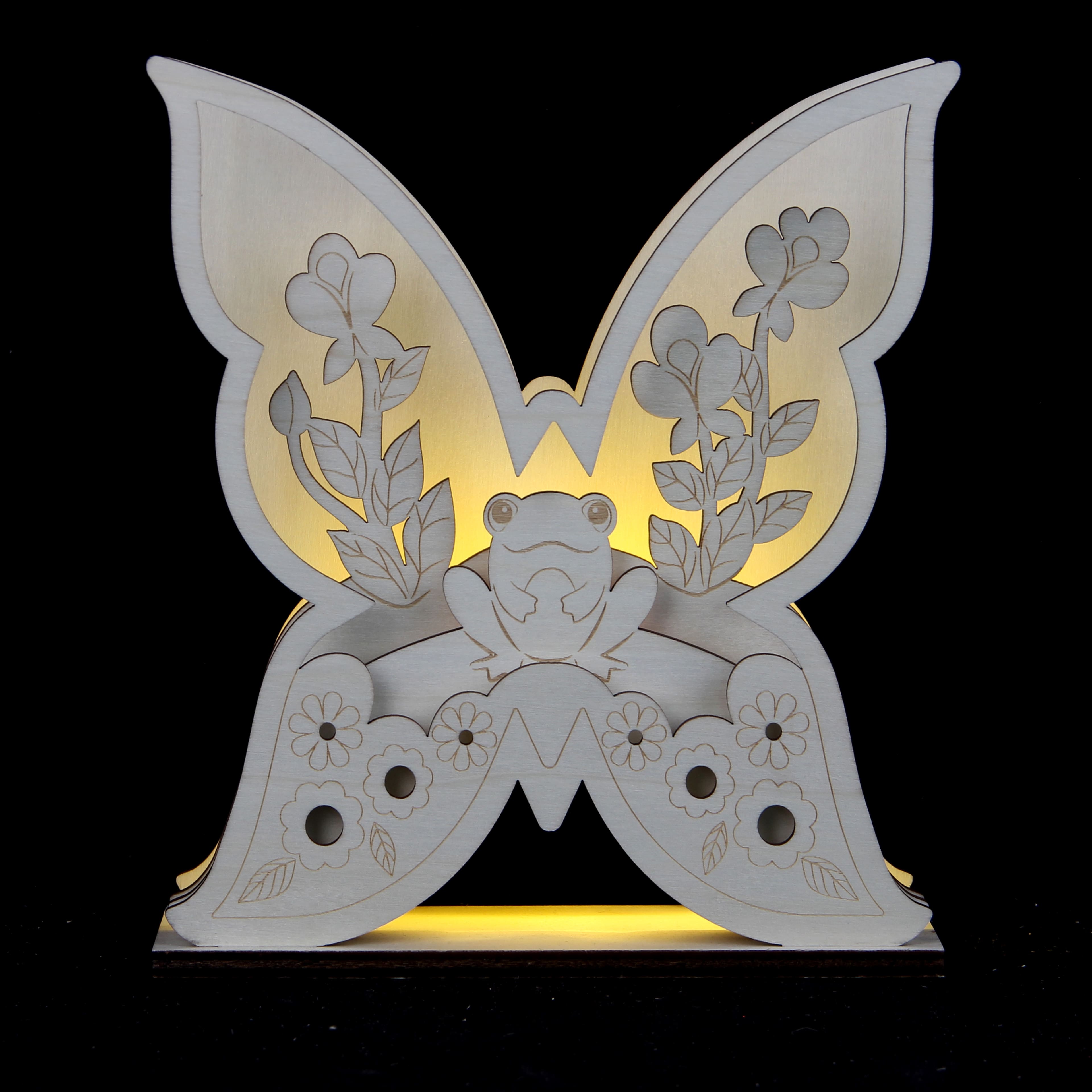 8&#x22; Butterfly DIY LED Plywood D&#xE9;cor by Make Market&#xAE;