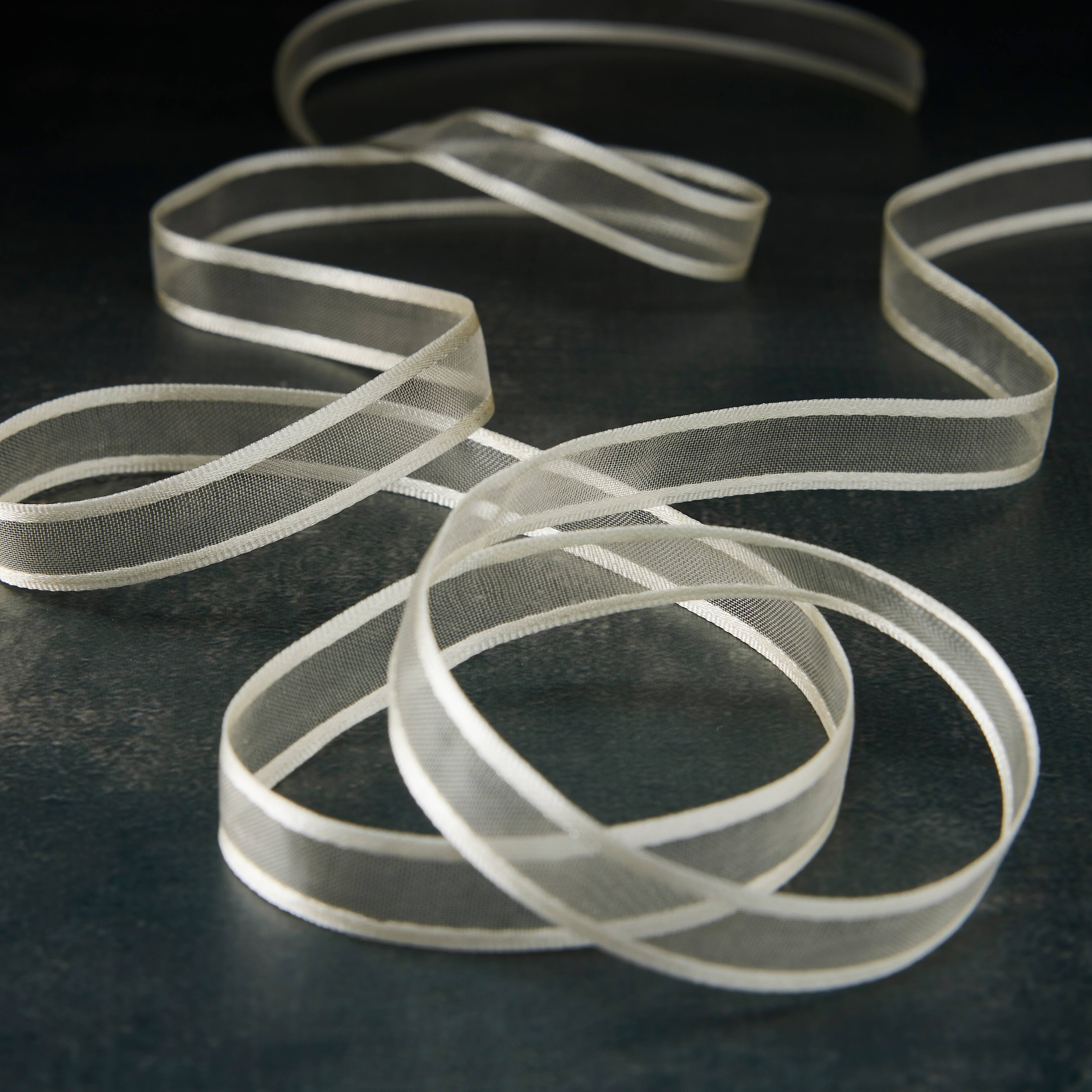 24 Pack: 3/8'' x 5yd. Sheer Satin Edge Ribbon by Celebrate It™