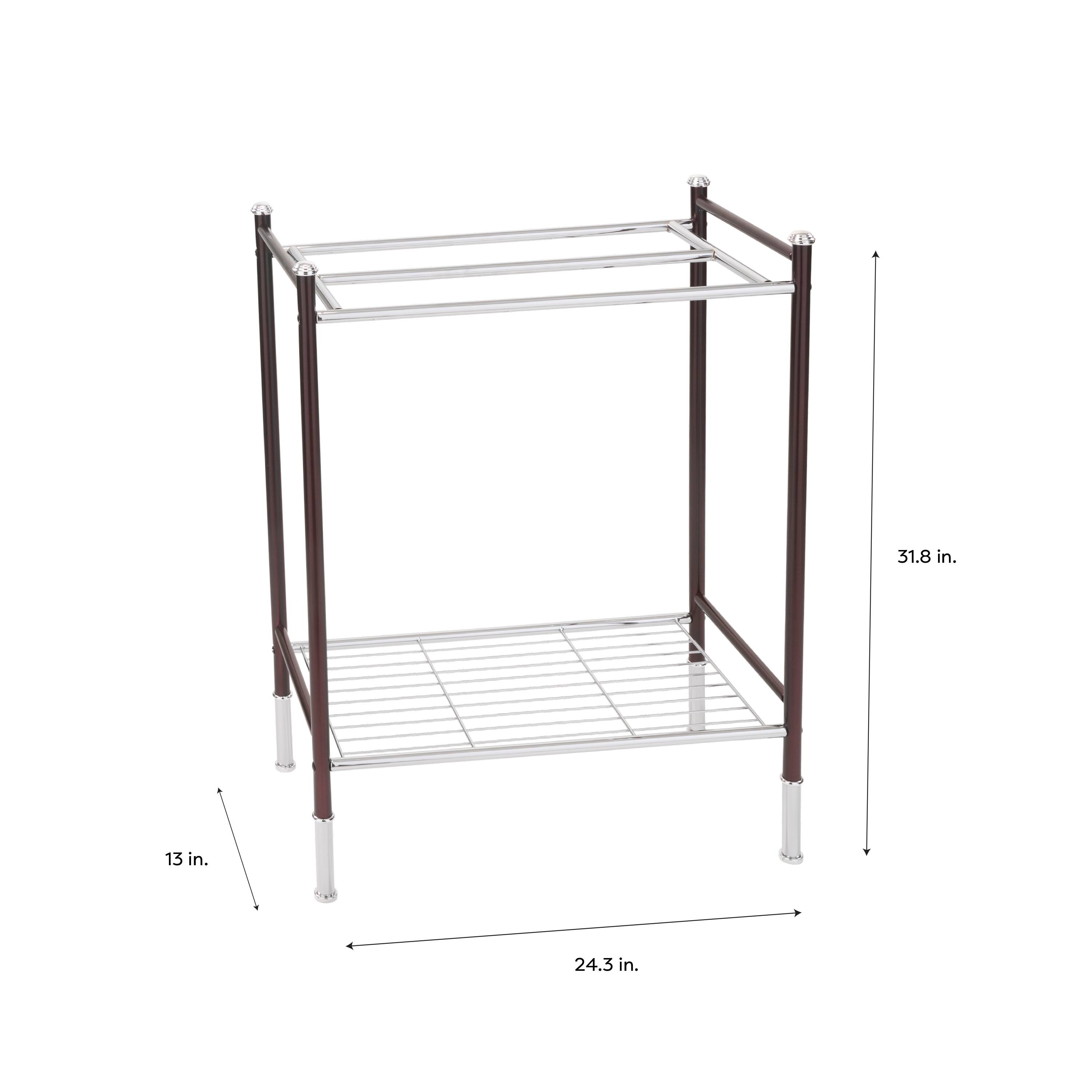 Organize It All Duplex Line Freestanding Towel Rack