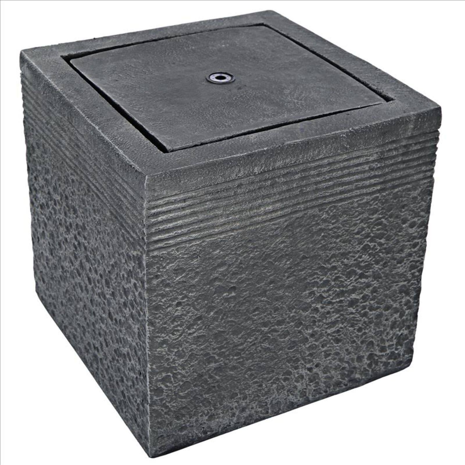 Design Toscano Modern Cube Bubbling Garden Fountain