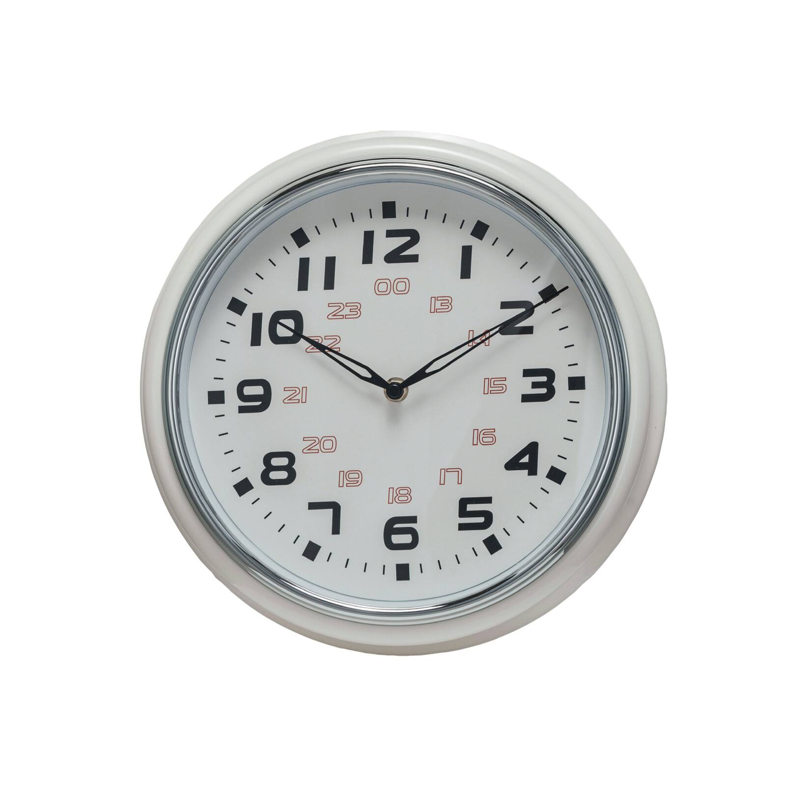 Hello Honey&#xAE; 12&#x22; Cream Chic Round Wall Clock