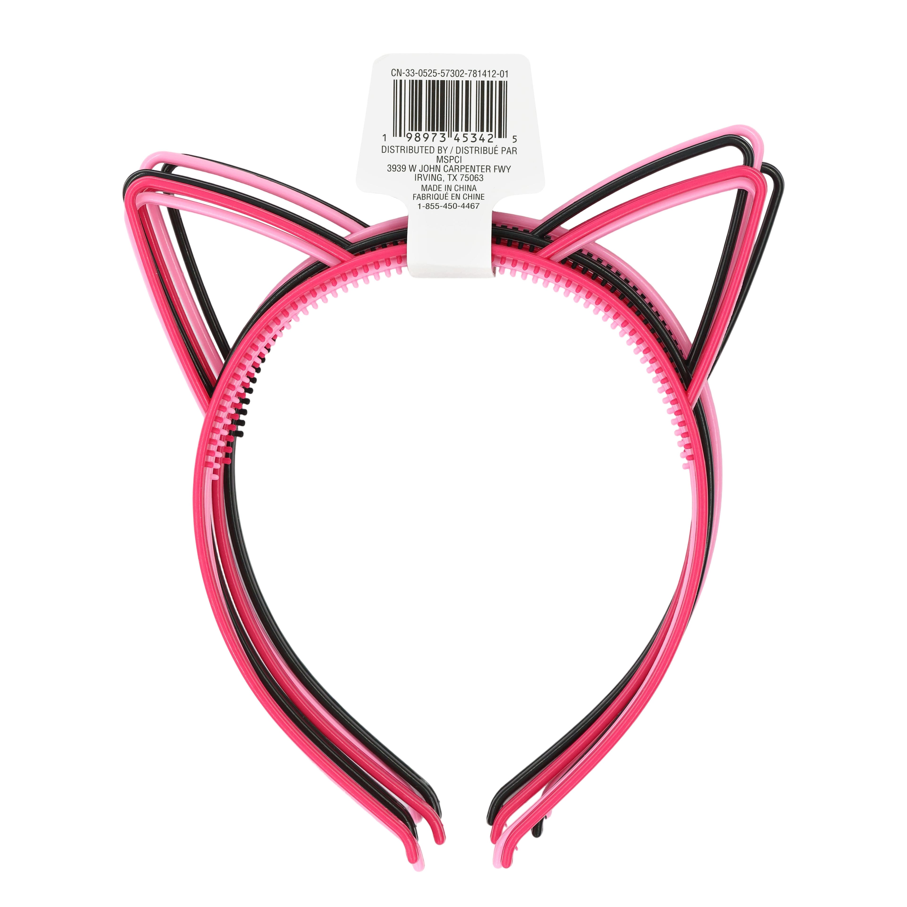 Pink &#x26; Black Cat Headbands by Creatology&#x2122;
