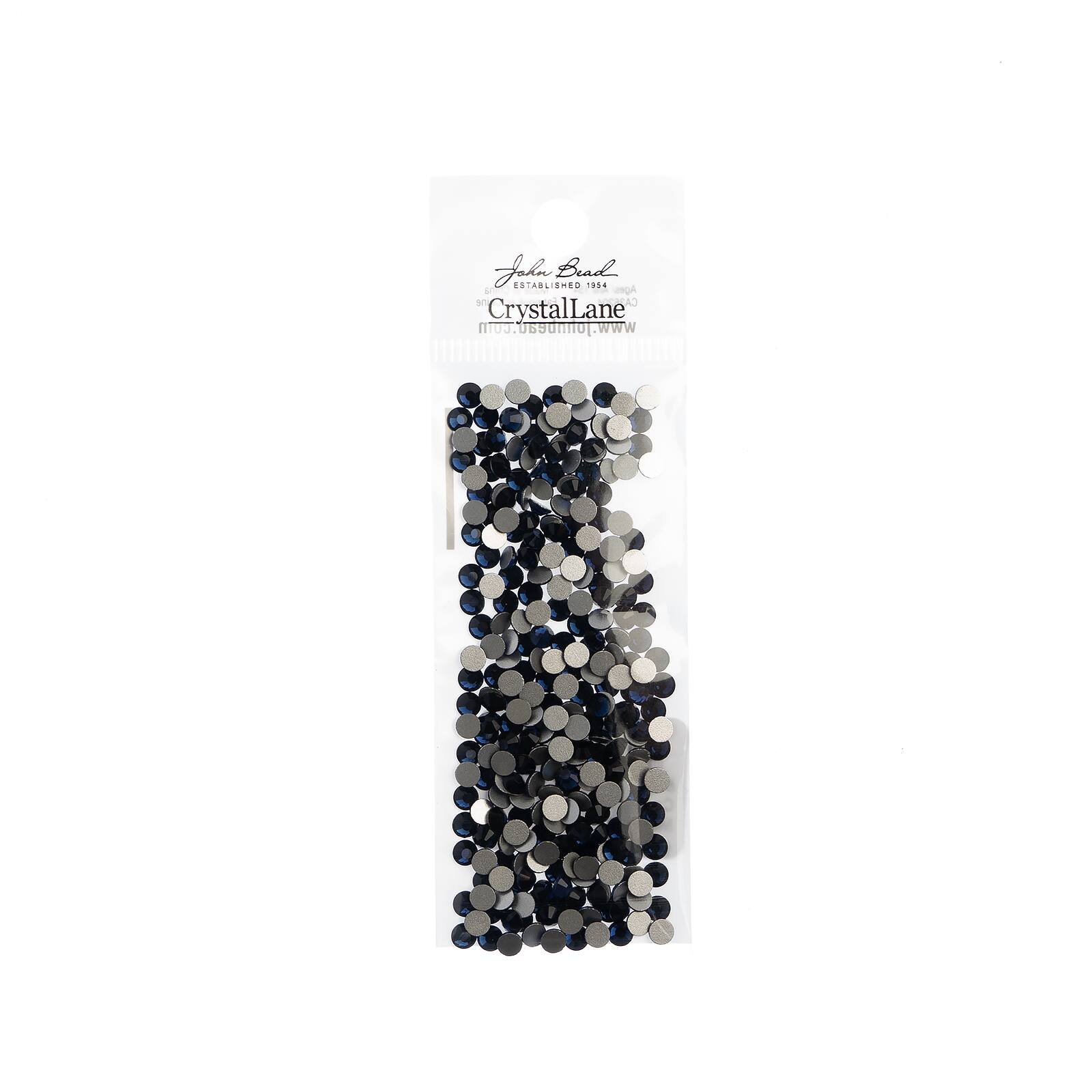 John Bead Crystal Lane SS16 Glass Round Flatback Rhinestones, 288ct.