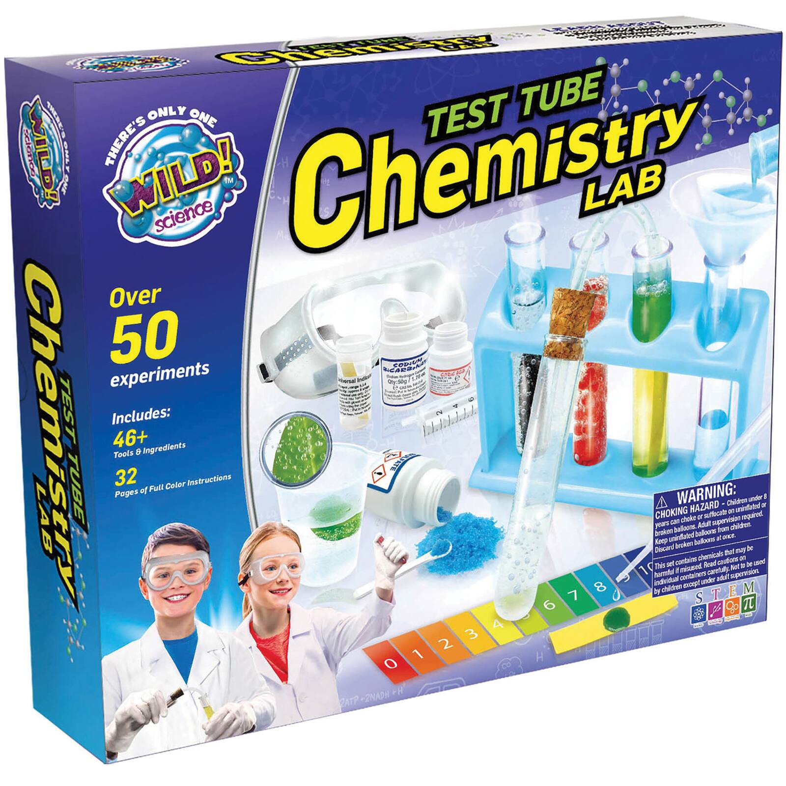 Learning Advantage&#x2122; Wild! Science&#x2122; Test Tube Chemistry Lab Kit