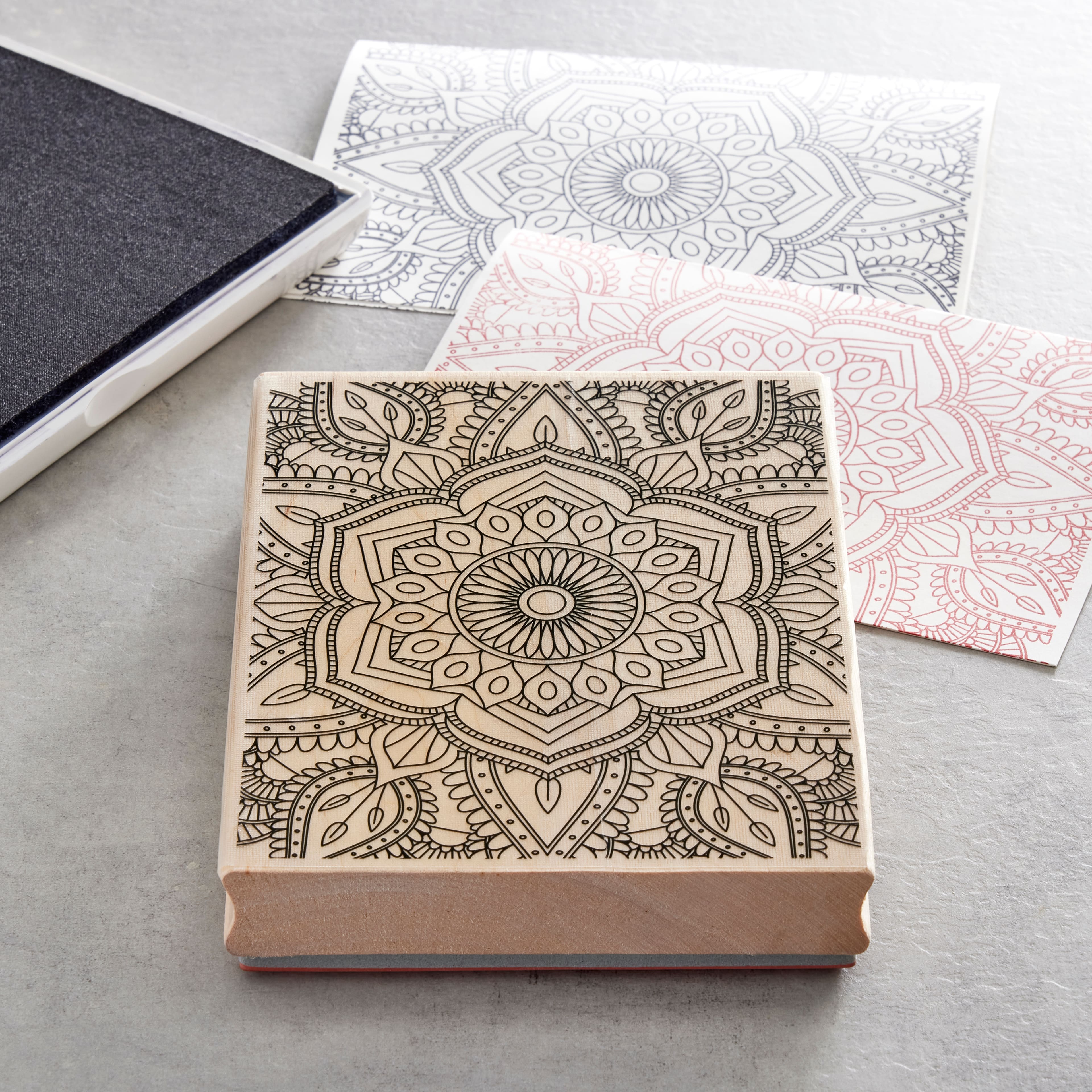 6 Pack: Mandala Wood Stamp by Recollections™