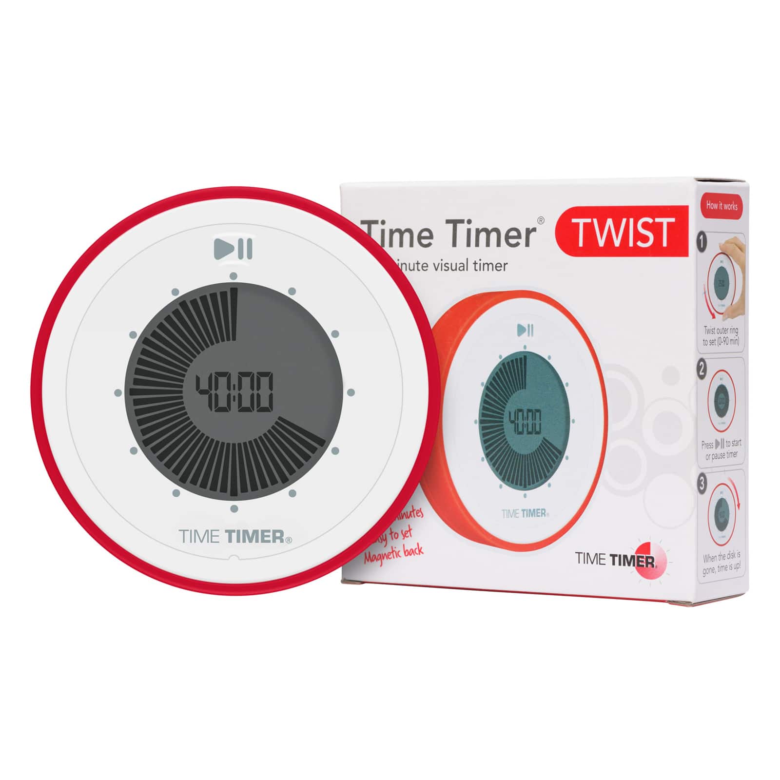 Time Timer&#xAE; TWIST&#xAE; 90 Minute Magnetic Timer