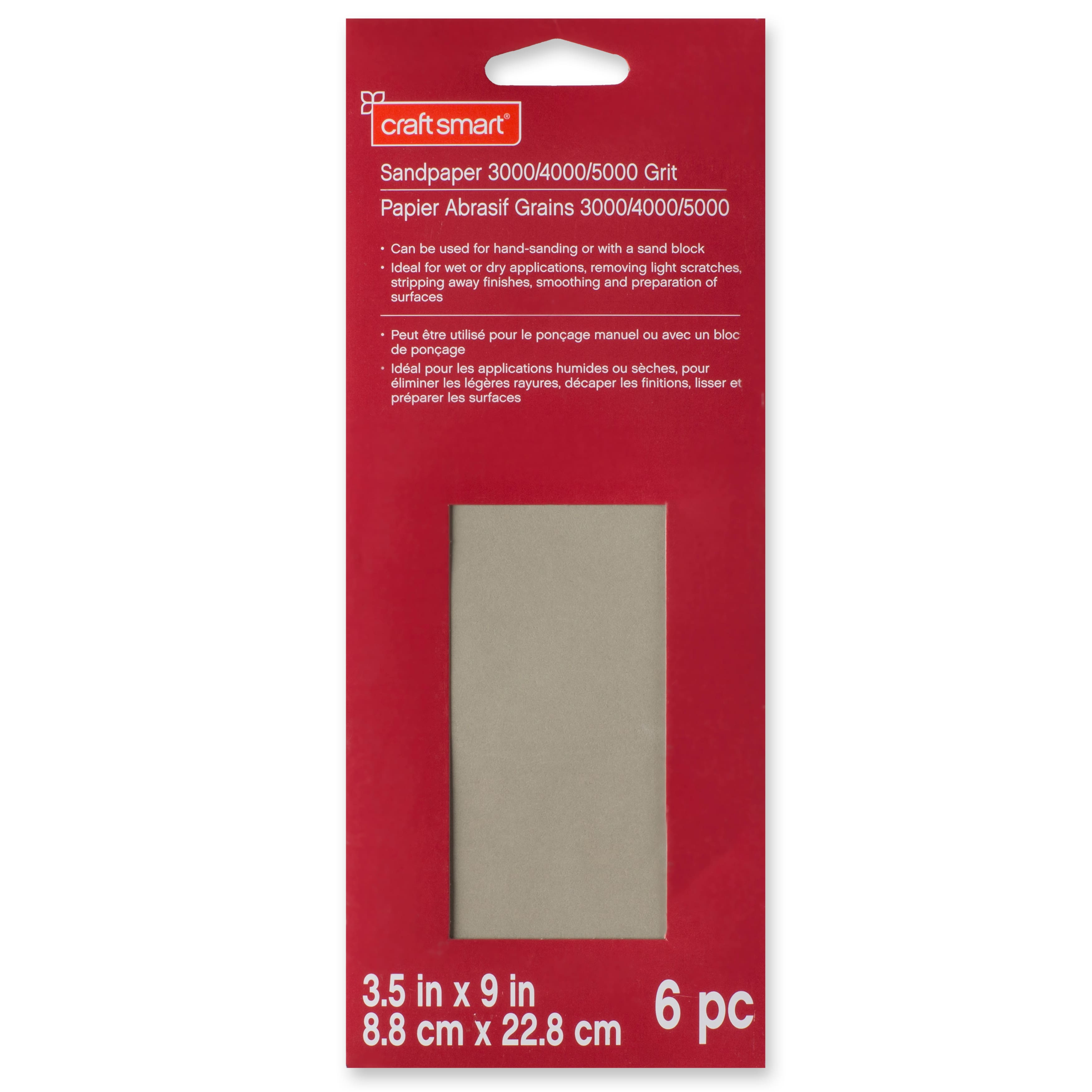 12 Packs: 6 ct. (72 total) Sandpaper by Craft Smart&#xAE;, Assorted Grit