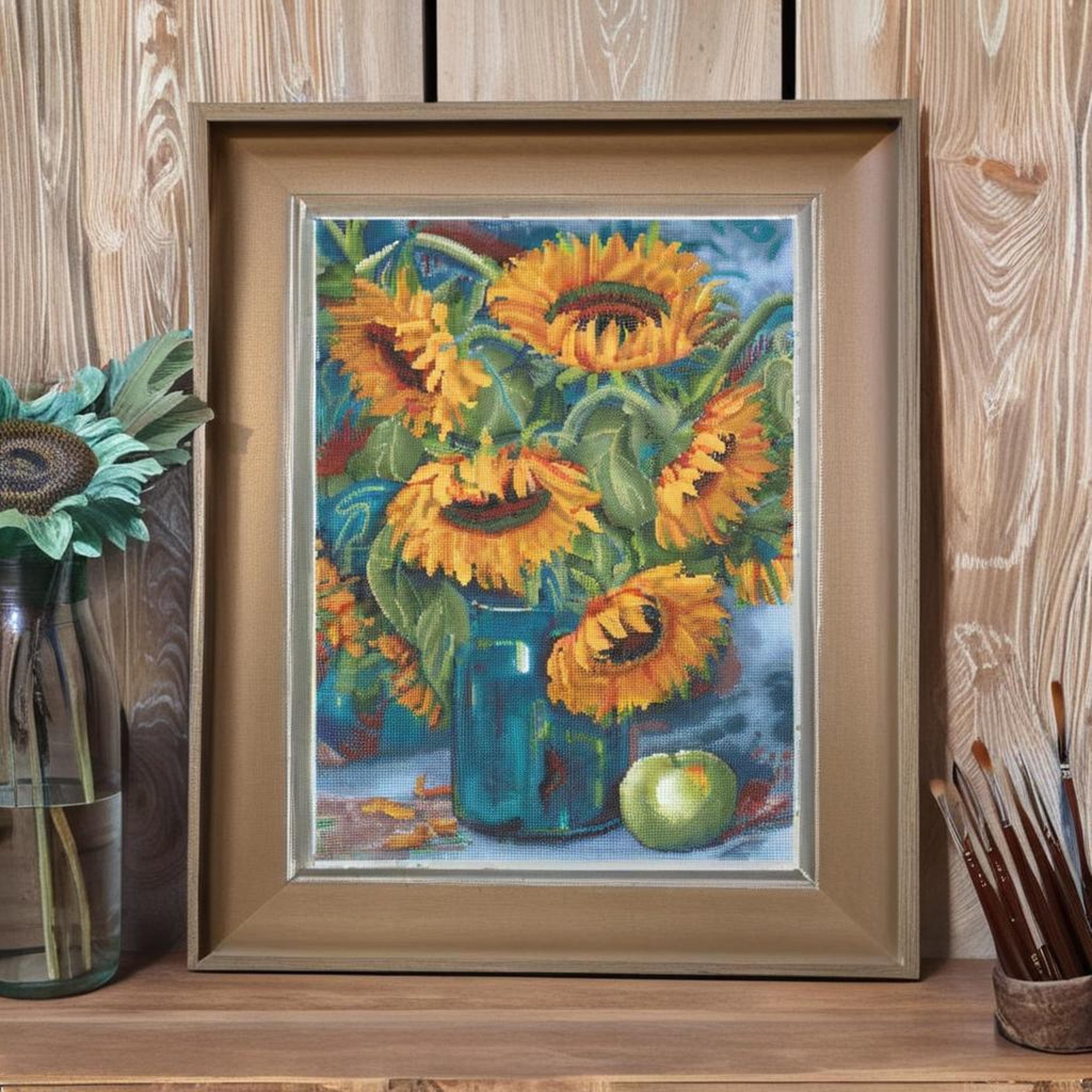 Sunflower Bouquet Painting Diamond Art Kit by Make Market&#xAE;