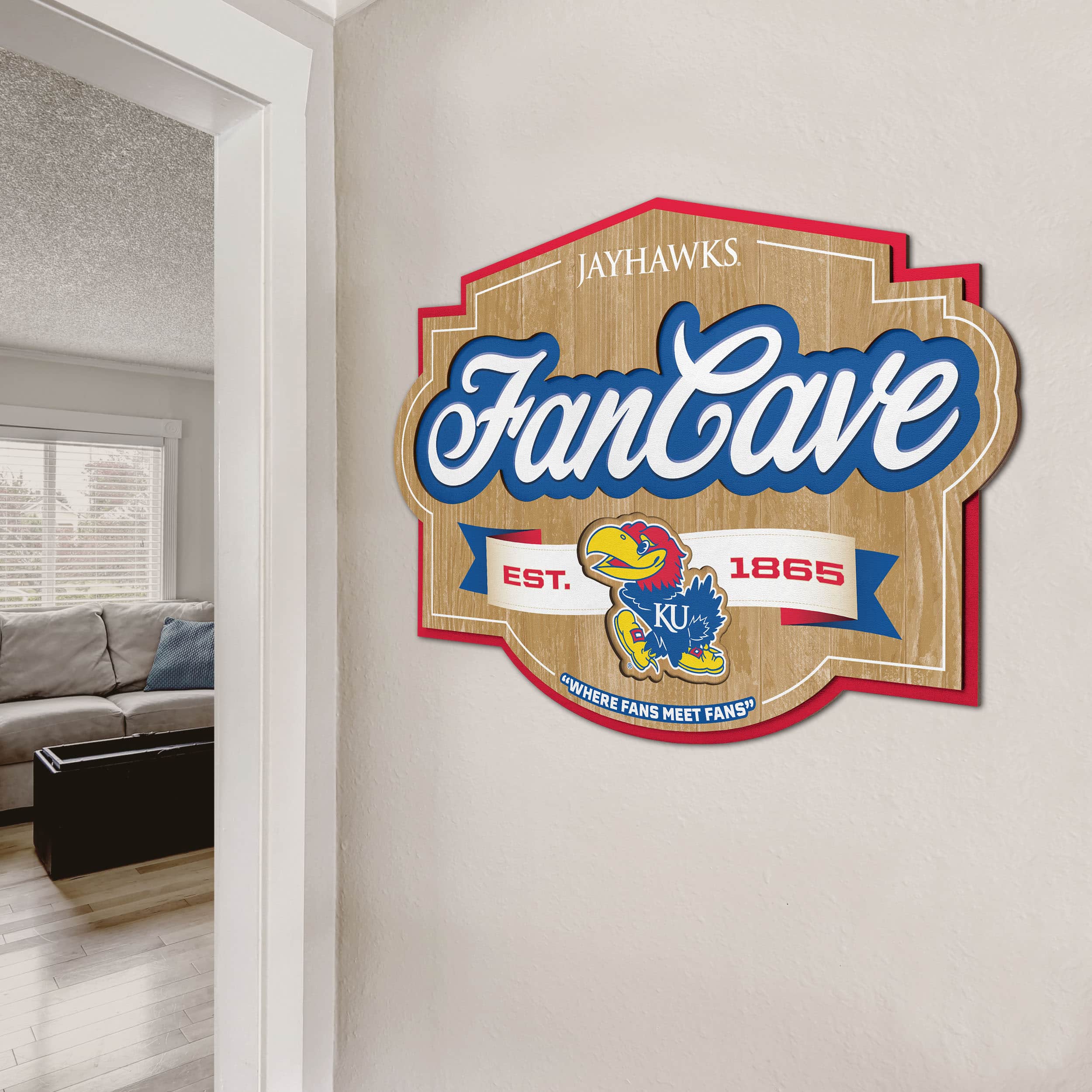 NCAA Fan Cave Sign
