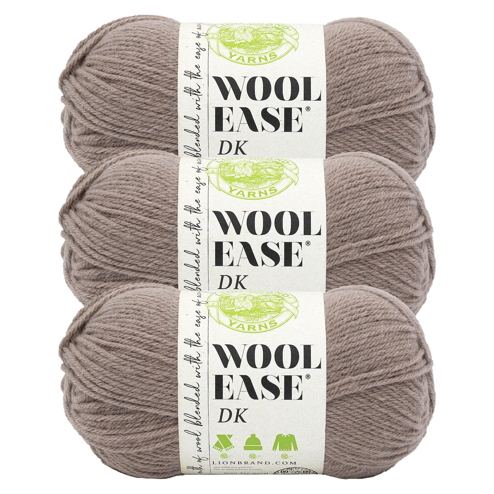 3 Pack Lion Brand&#xAE; Wool-Ease&#xAE; DK Yarn